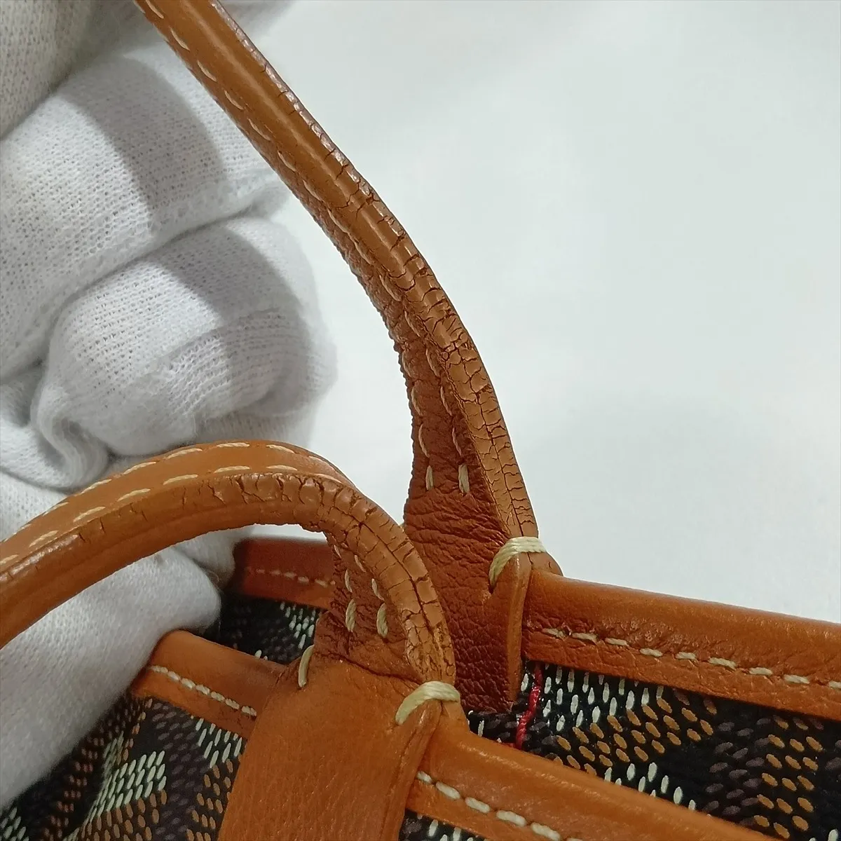 Artois PM PVC x Leather Tote Bag, Brown — view 14