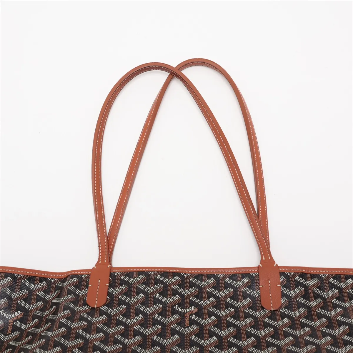 Artois PM PVC x Leather Tote Bag, Brown — view 6