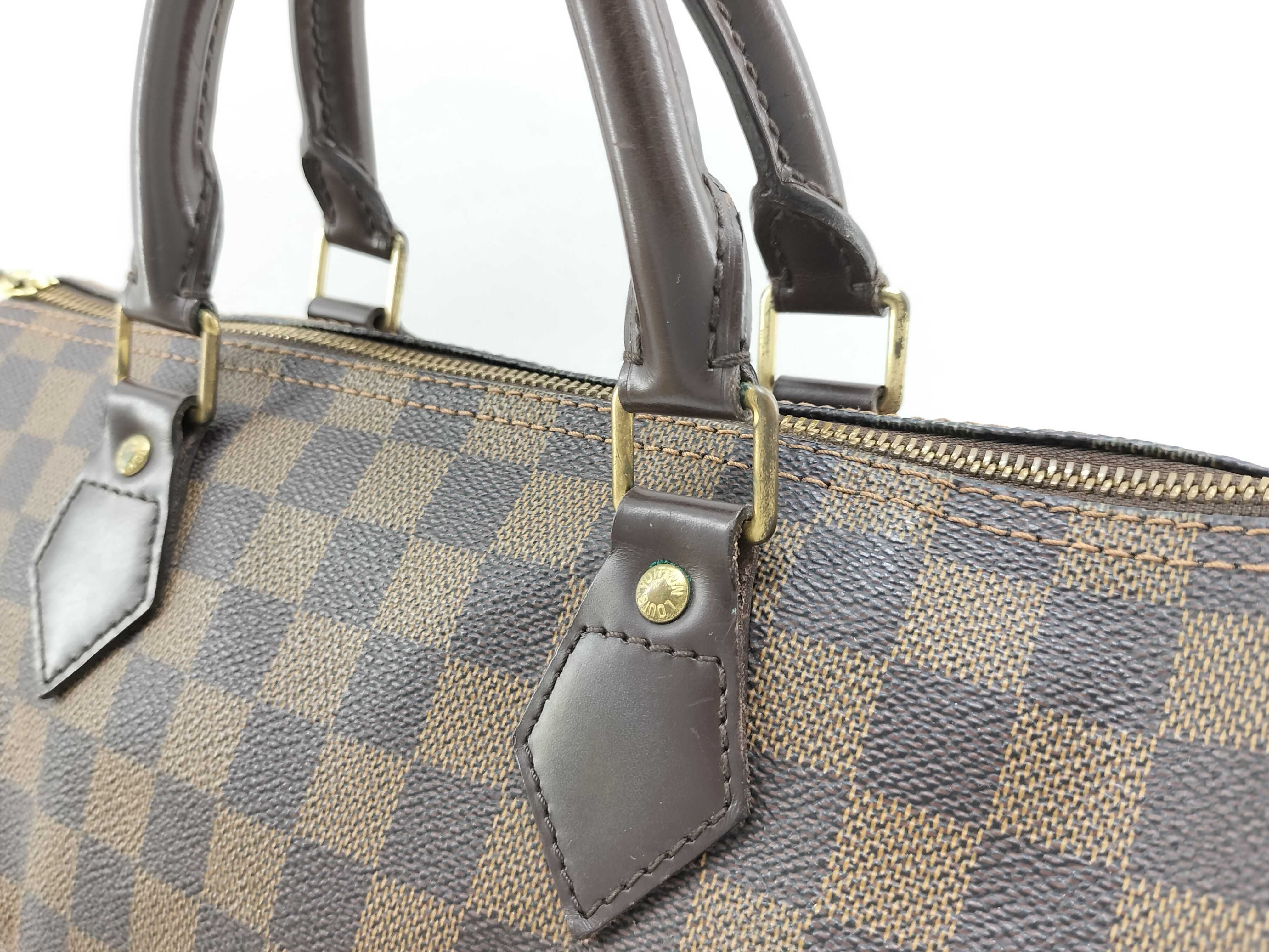 Damier Speedy 30 N41364 DU0078 Brown Handbag — view 3
