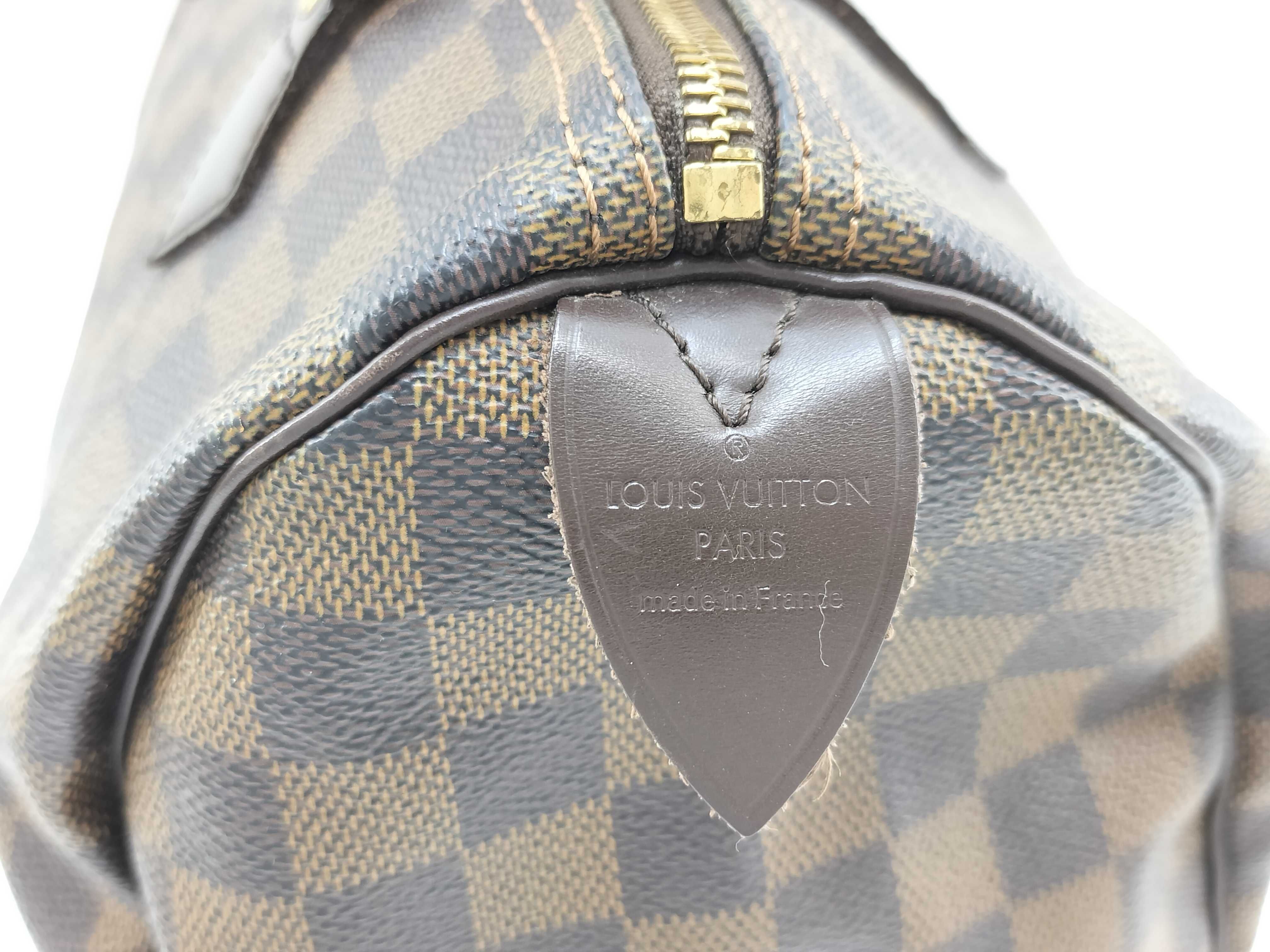 Damier Speedy 30 N41364 DU0078 Brown Handbag — view 4