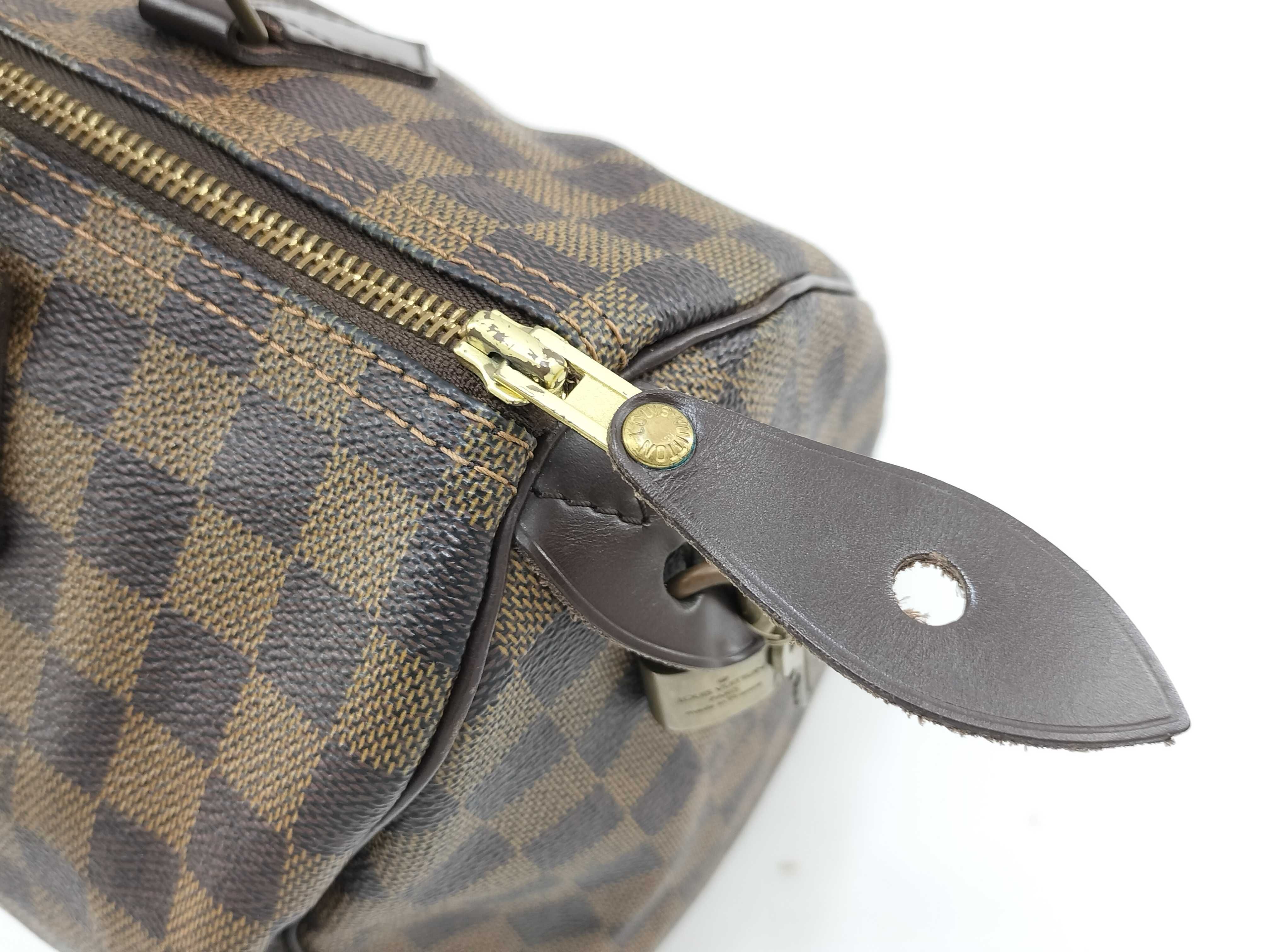 Damier Speedy 30 N41364 DU0078 Brown Handbag — view 5