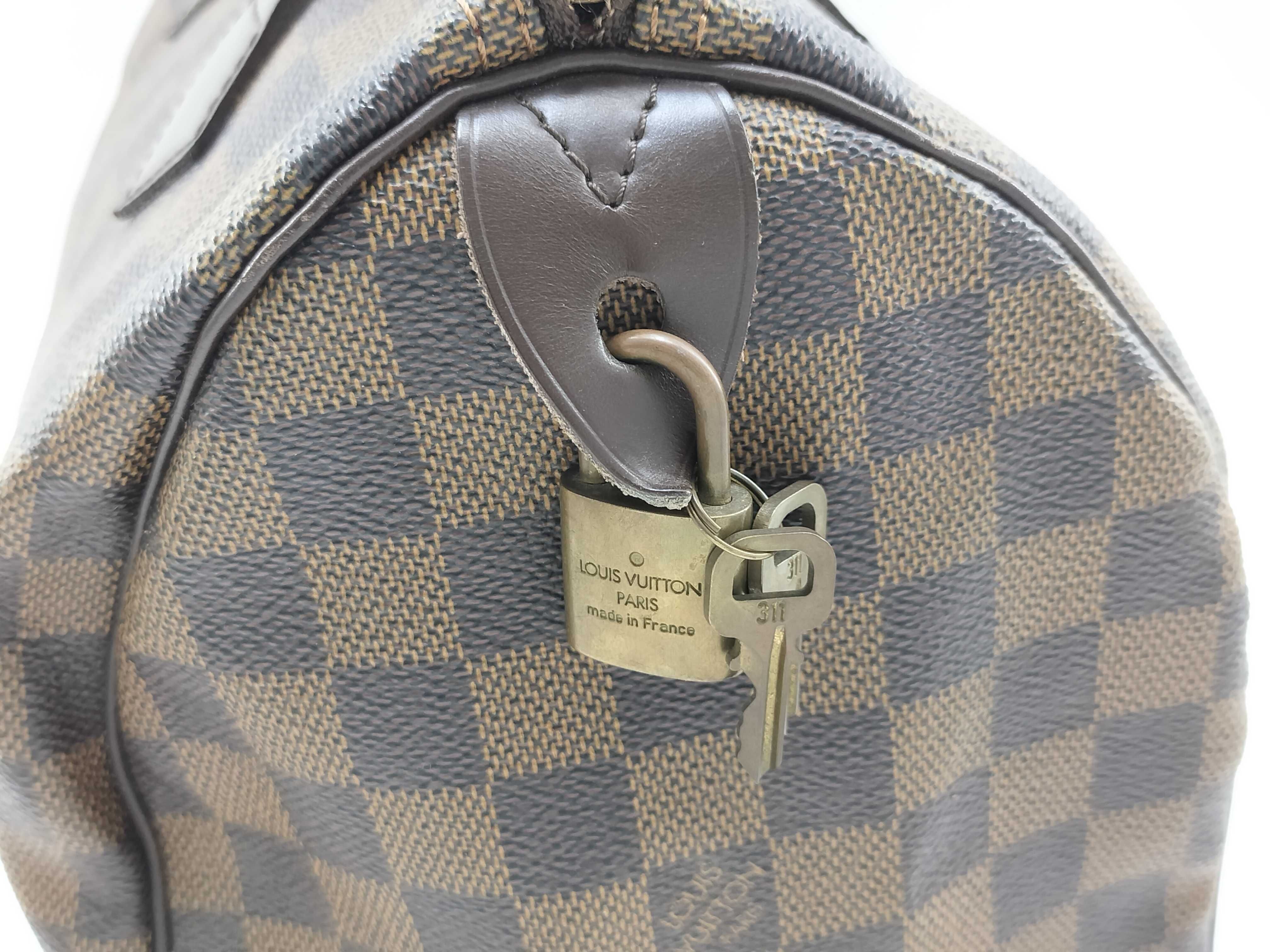Damier Speedy 30 N41364 DU0078 Brown Handbag — view 6
