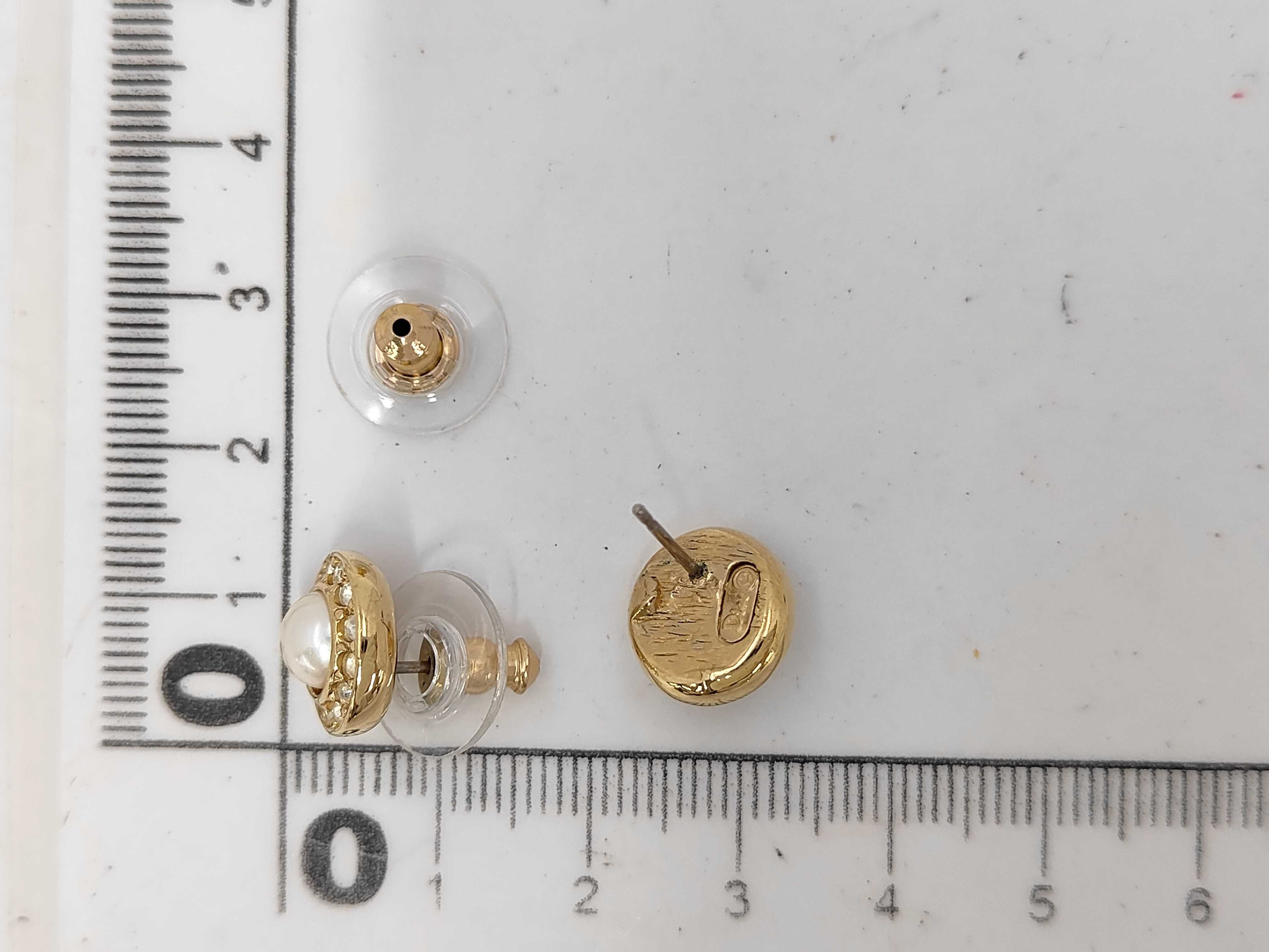 Pearl Stone Gold Earrings — view 5
