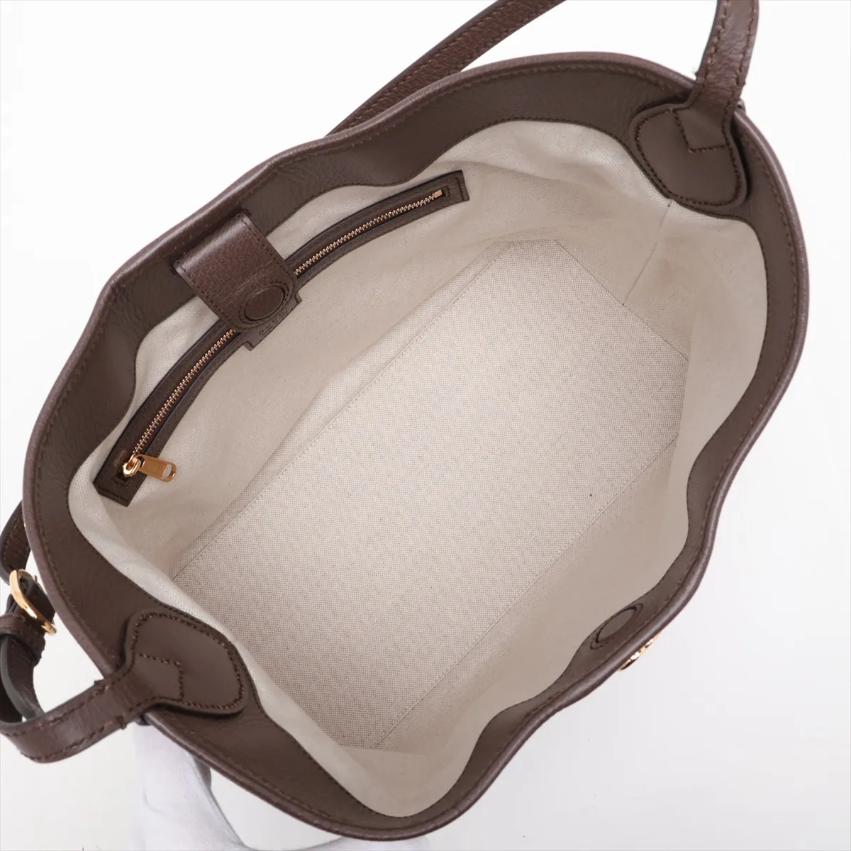 GG Supreme Ophidia PVC x Leather Shoulder Bag, Beige x Brown, 781392 — view 7