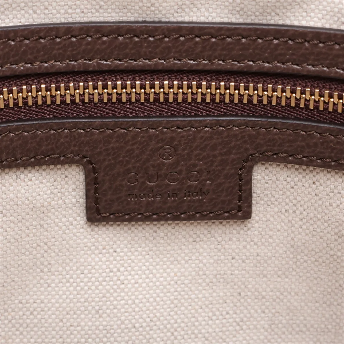 GG Supreme Ophidia PVC x Leather Shoulder Bag, Beige x Brown, 781392 — view 9
