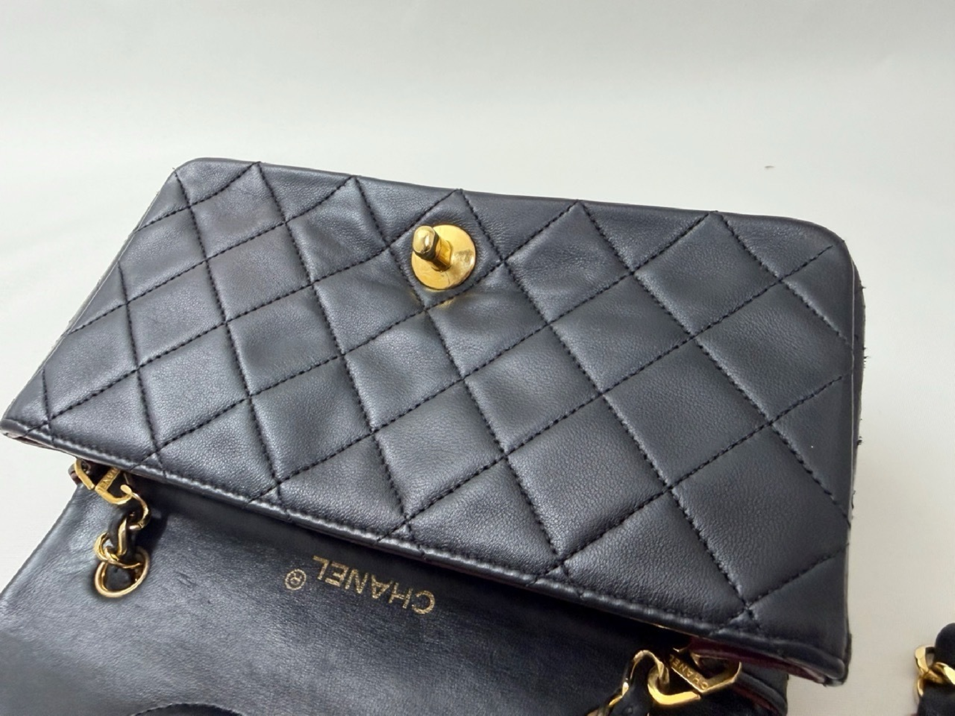 Full Flap Mini Black No. 1 Guarantee Card Shoulder Bag — view 7