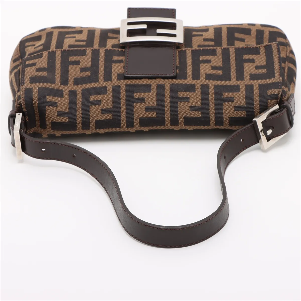 Zucca Mamma Bucket Canvas x Leather Shoulder Bag Brown 26424 — view 5