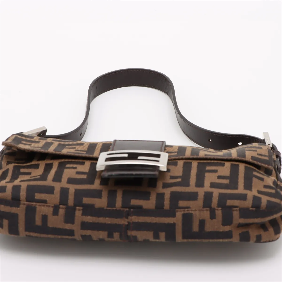 Zucca Mamma Bucket Canvas x Leather Shoulder Bag Brown 26424 — view 6