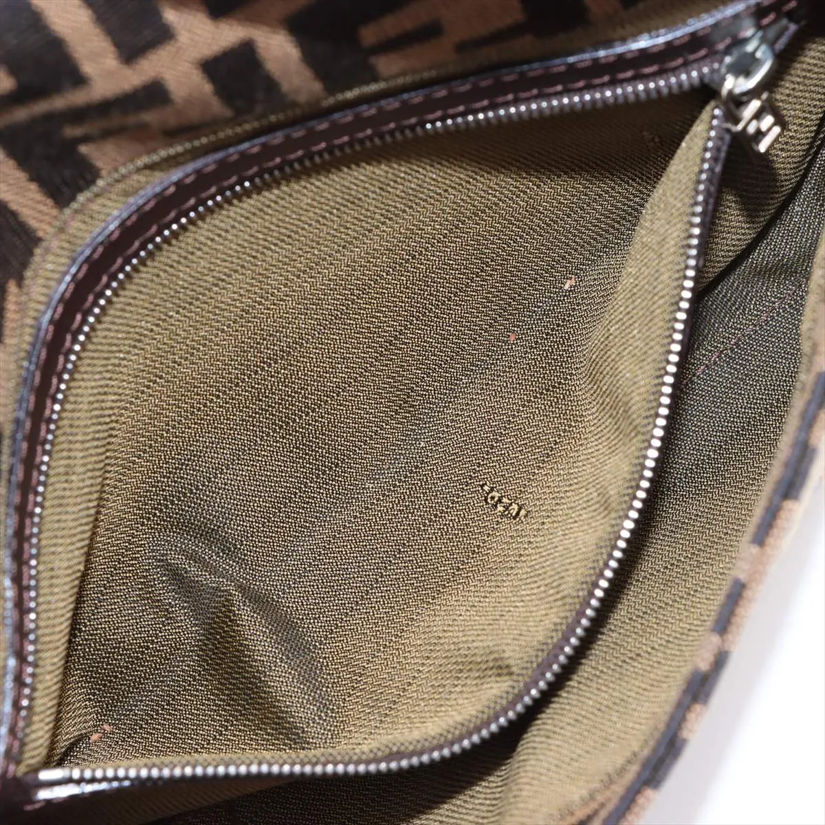 Zucca Mamma Bucket Canvas x Leather Shoulder Bag Brown 26424 — view 8