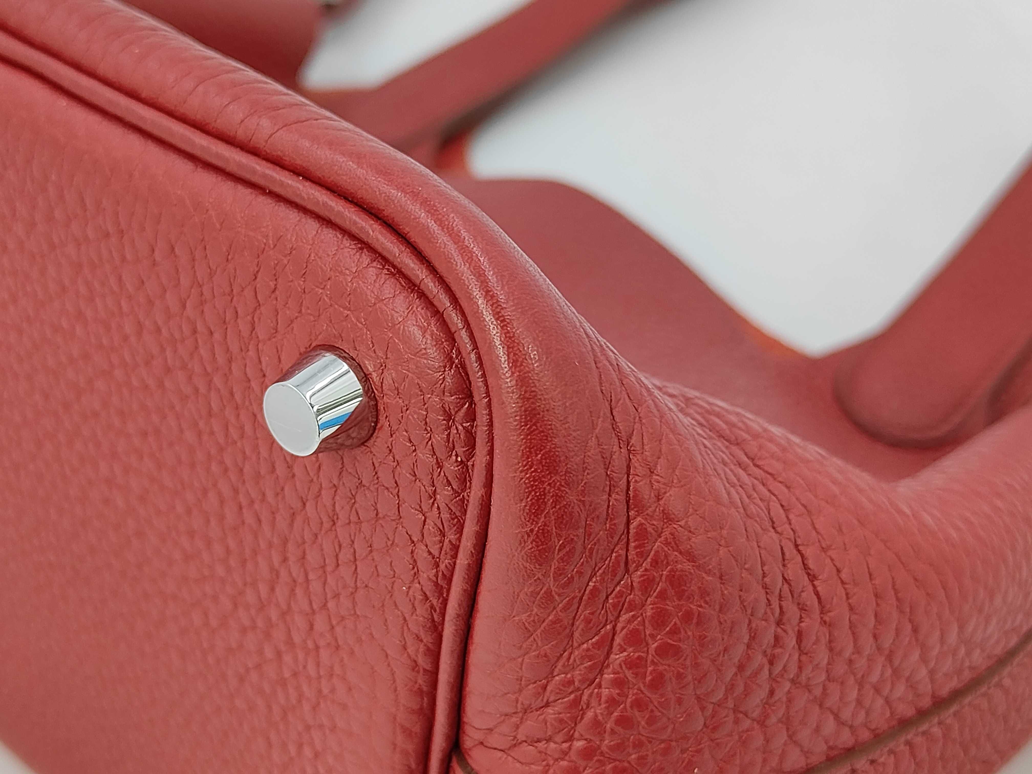 Picotin PM Red Silver Hardware P Handbag — view 4