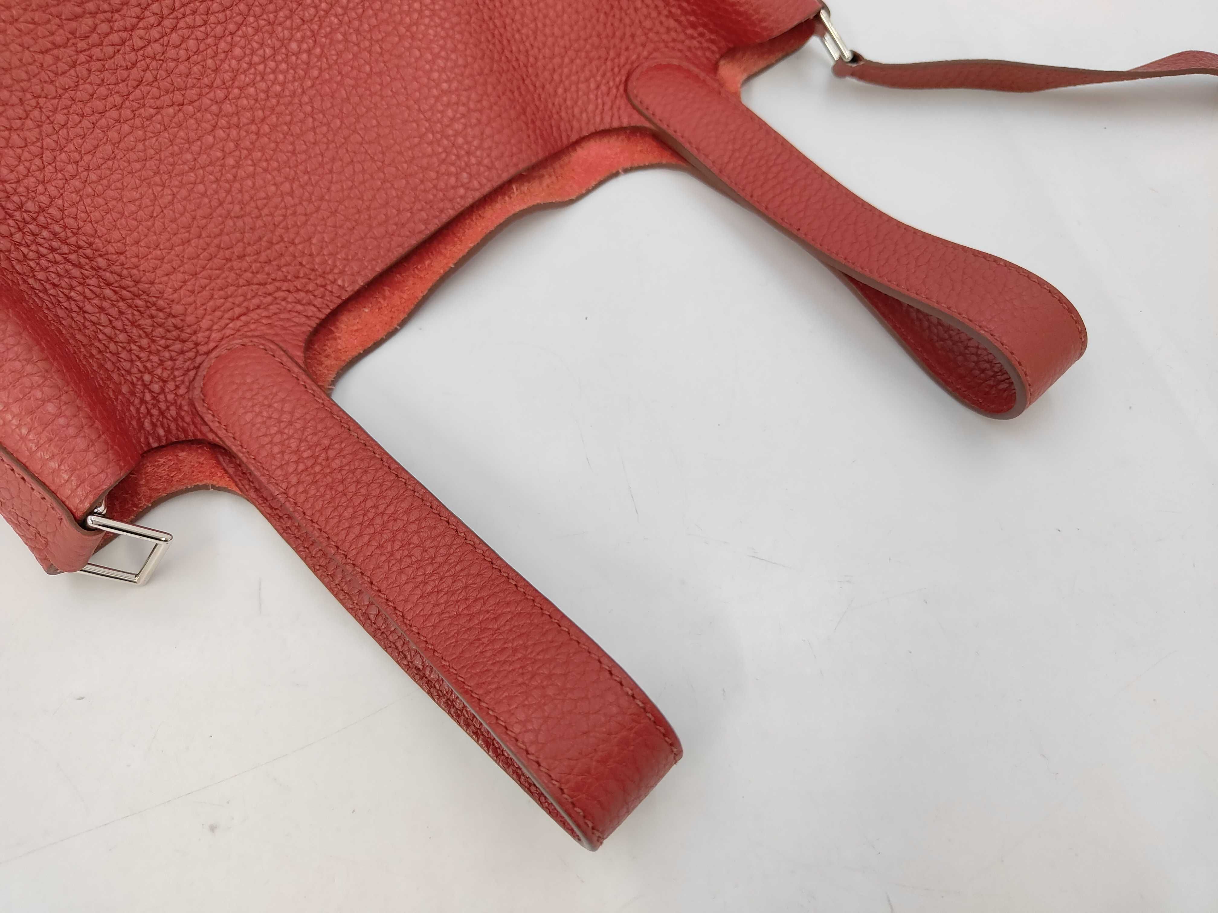 Picotin PM Red Silver Hardware P Handbag — view 5