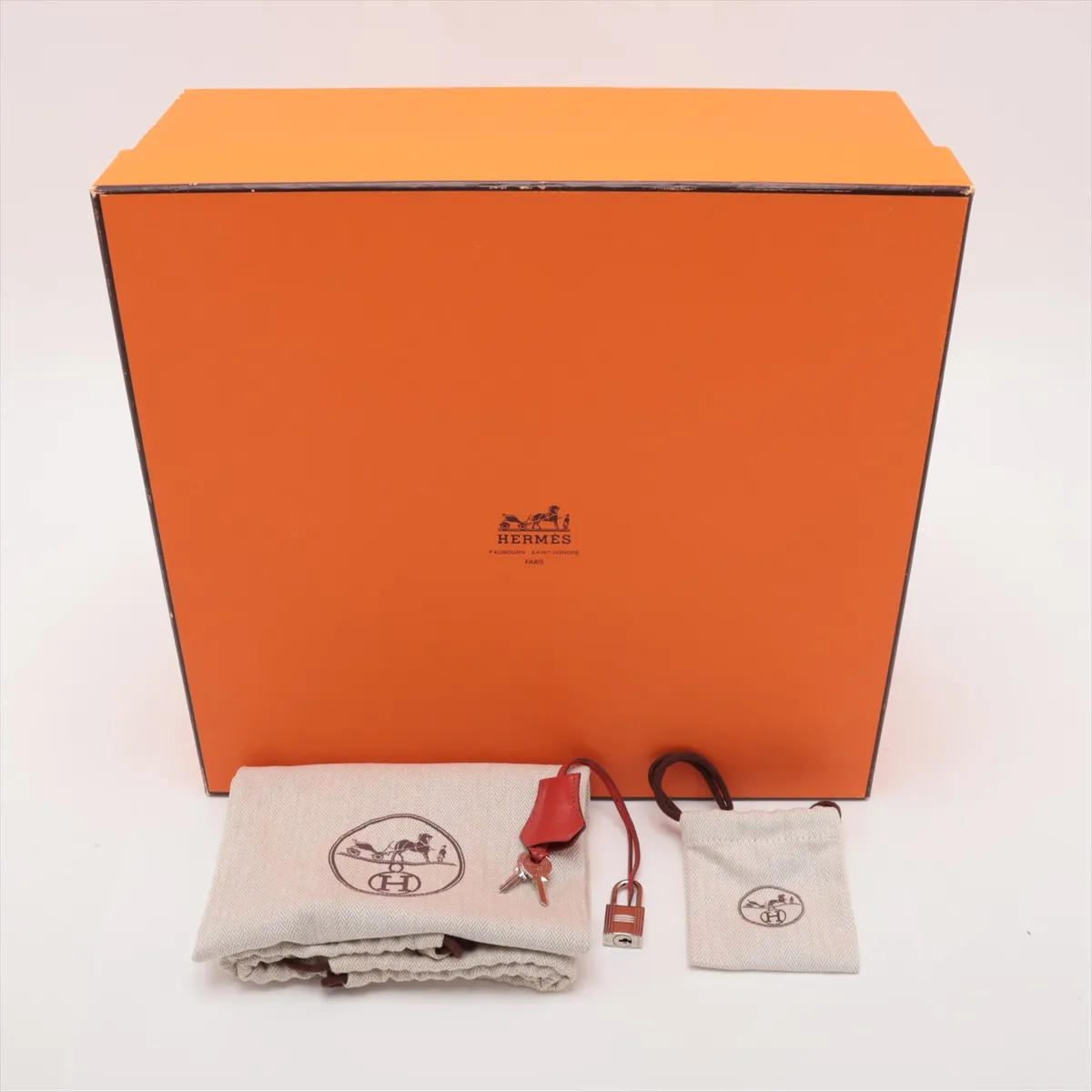[Individually packaged] Hermes Birkin 25 Letournée Veau Swift Rouge Duchesse Silver Hardware R: 2014 — view 11