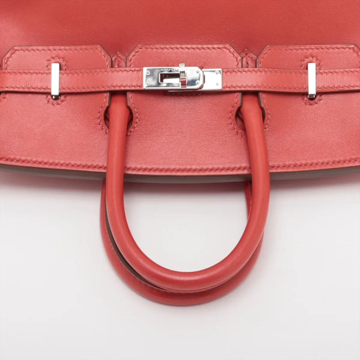 [Individually packaged] Hermes Birkin 25 Letournée Veau Swift Rouge Duchesse Silver Hardware R: 2014 — view 5