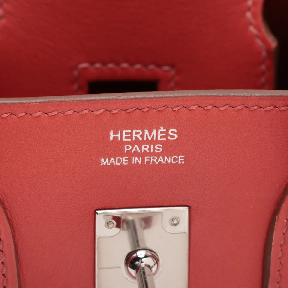 [Individually packaged] Hermes Birkin 25 Letournée Veau Swift Rouge Duchesse Silver Hardware R: 2014 — view 10