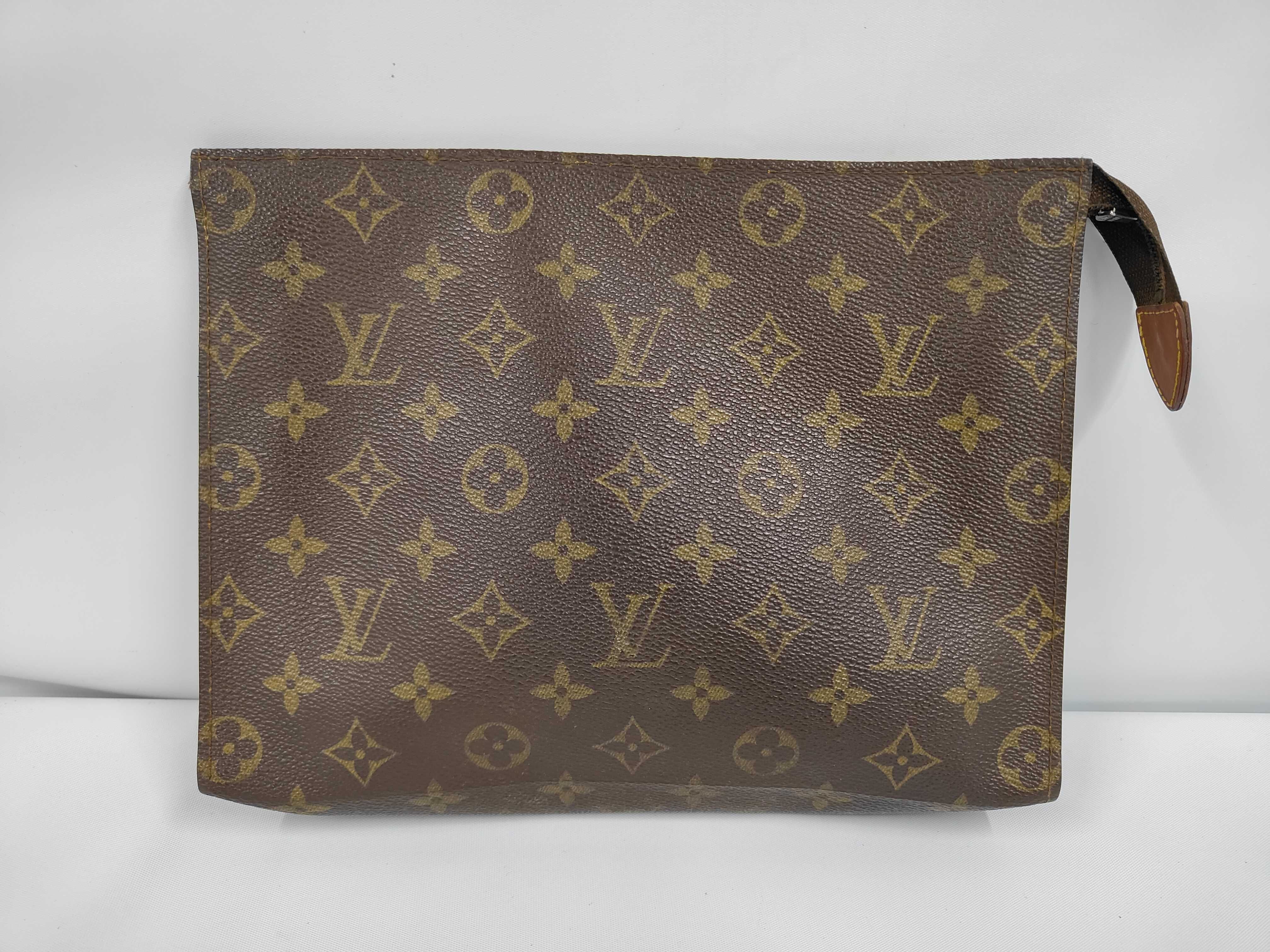 Monogram M47542 Pochette Toilette 26 Pouch Clutch Bag Second Bag