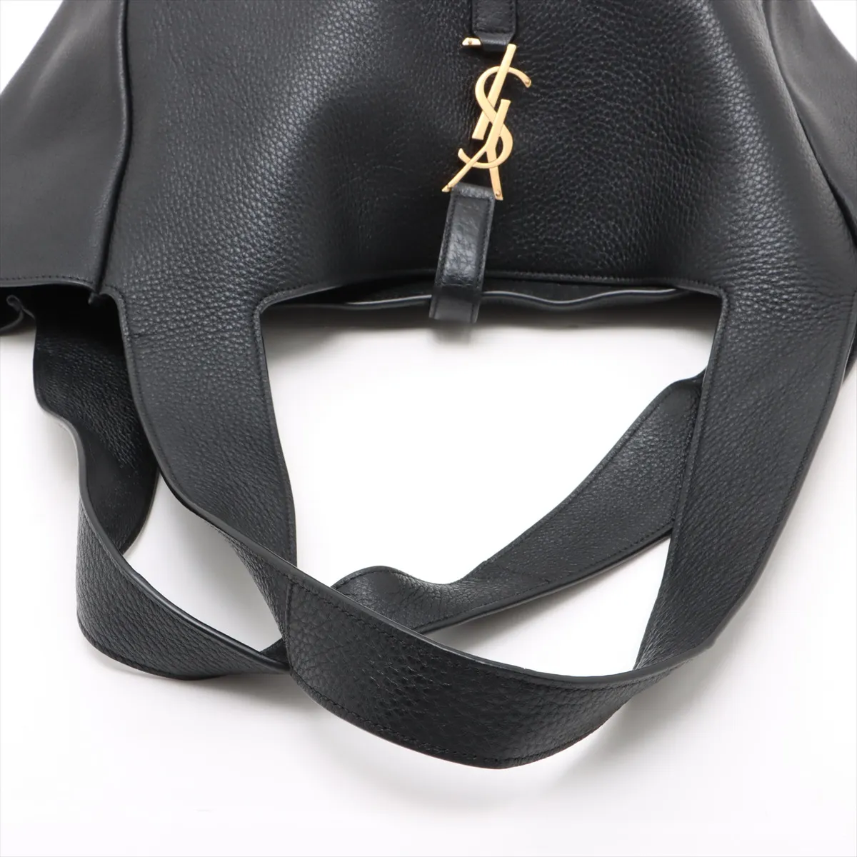 Bear Leather Tote Bag Black 763435 — view 5