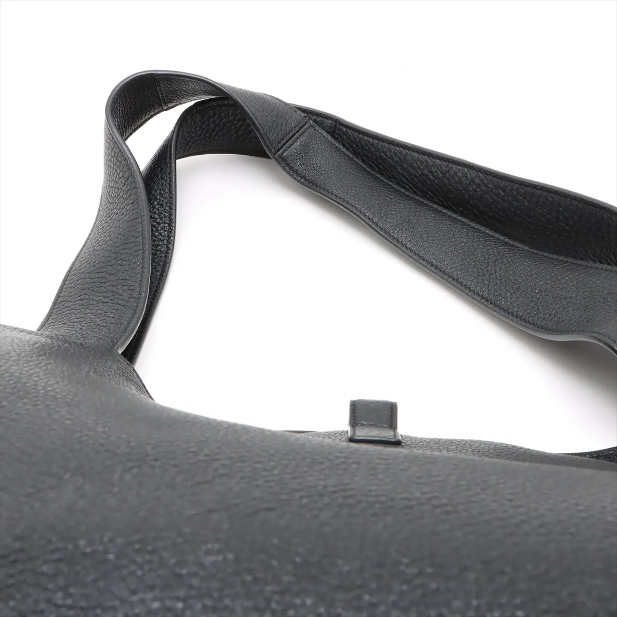 Bear Leather Tote Bag Black 763435 — view 6