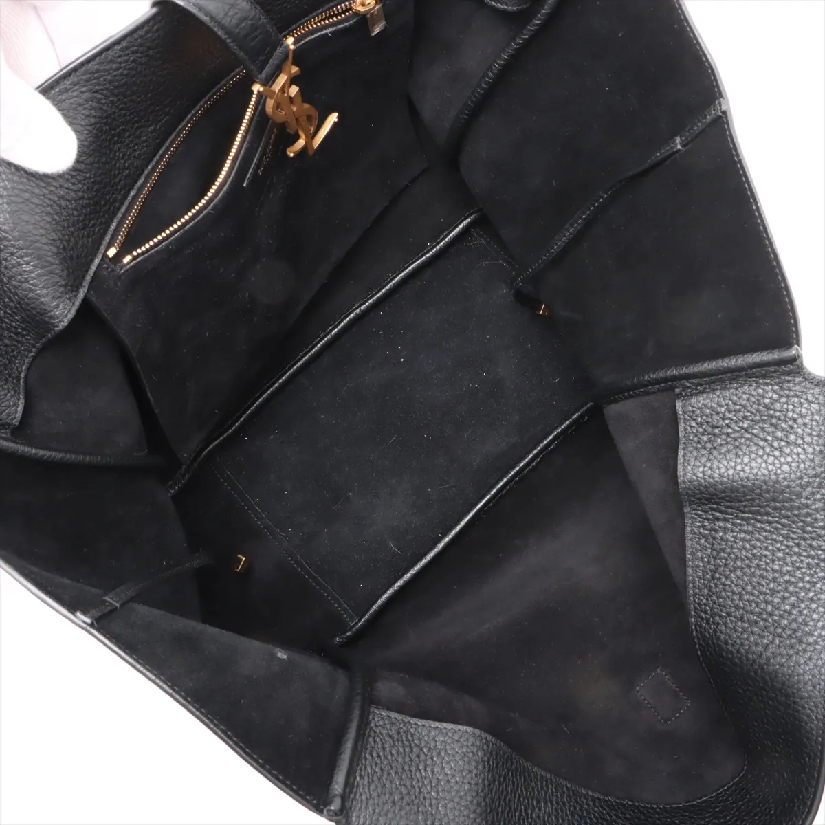 Bear Leather Tote Bag Black 763435 — view 7