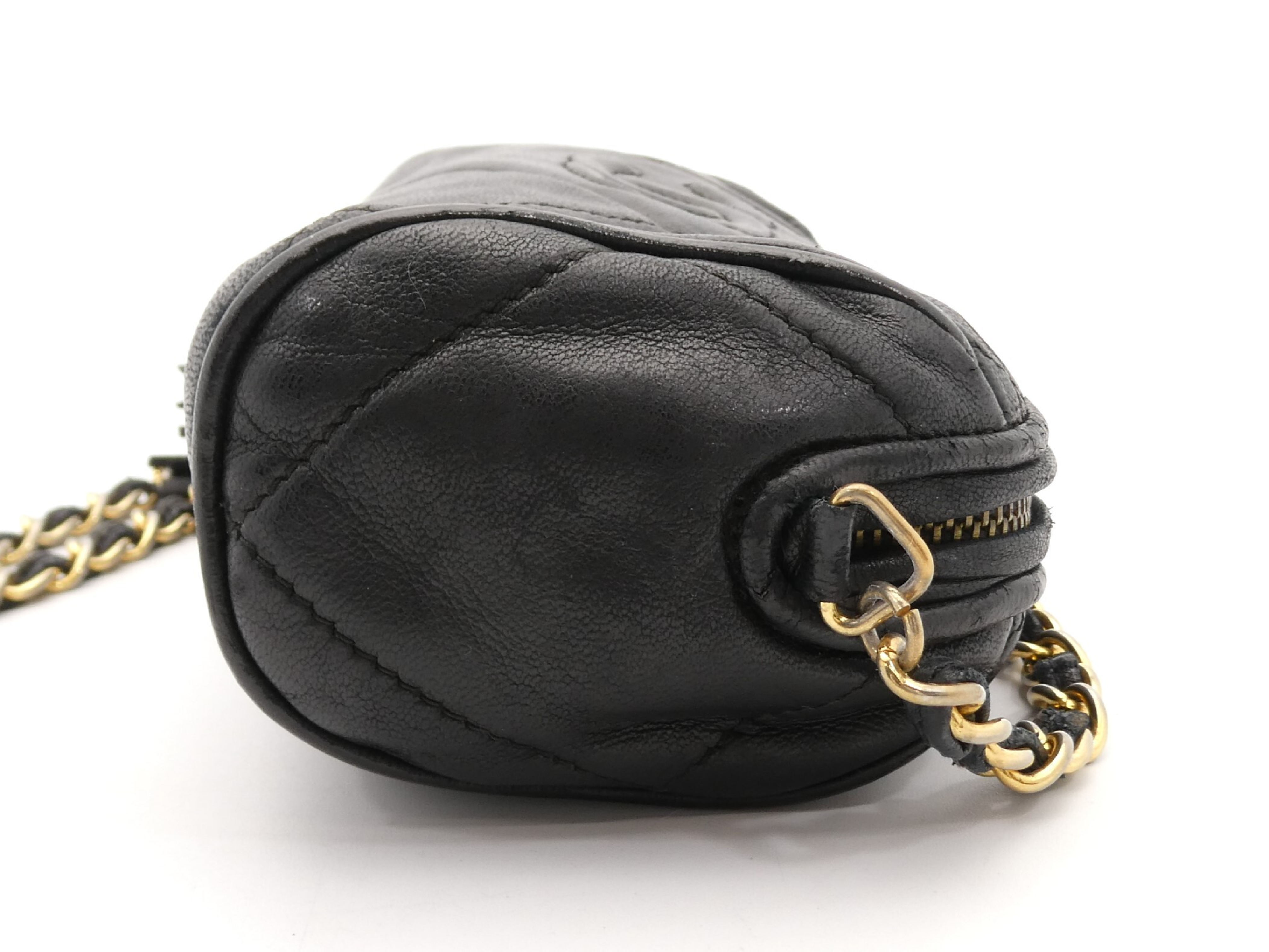 Matelassé Coco Mark Fringe Chain Shoulder Bag — view 4