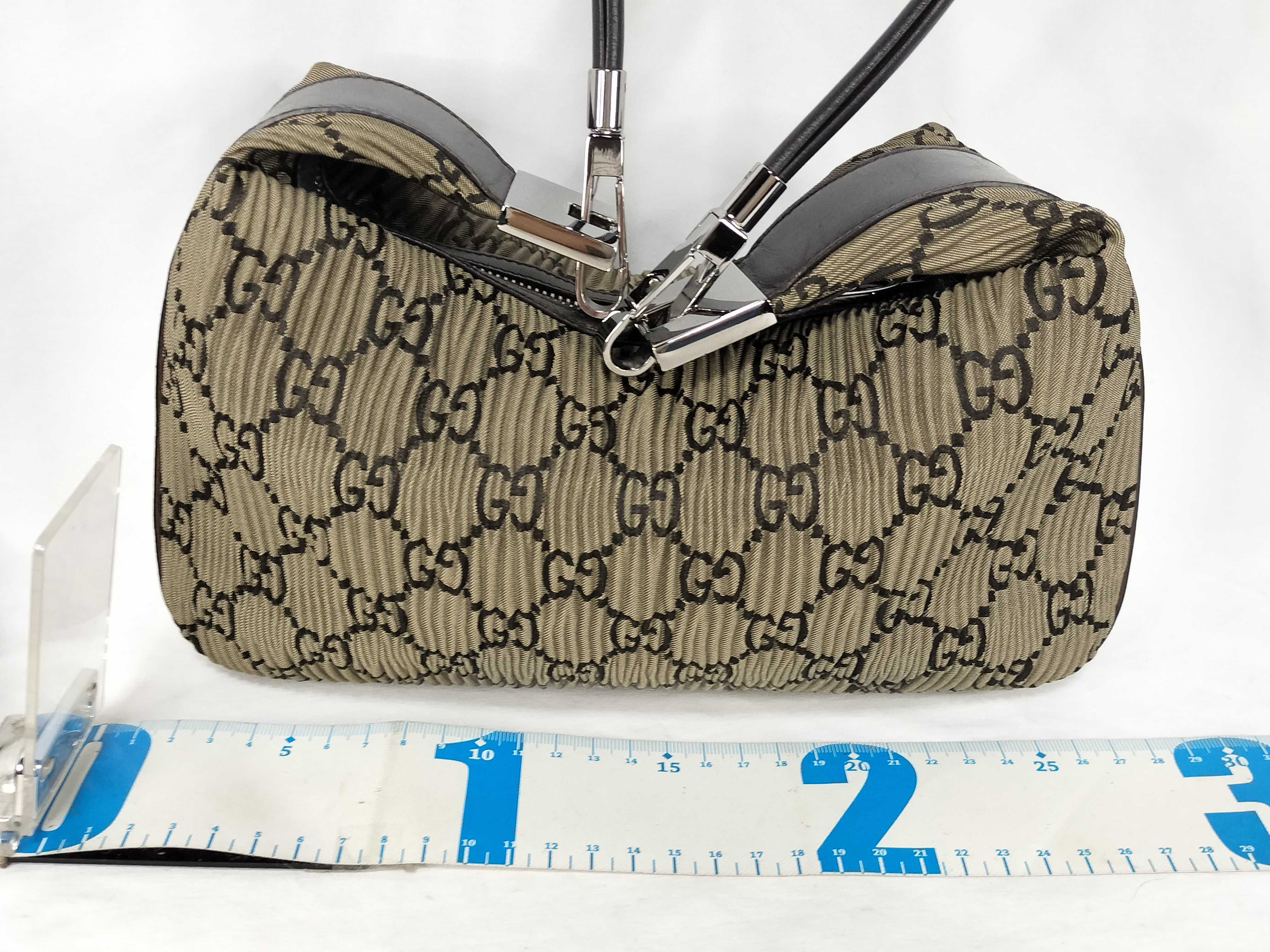 GG 001.3812 Handbag Gathered Canvas Storage Bag Handbag — view 2