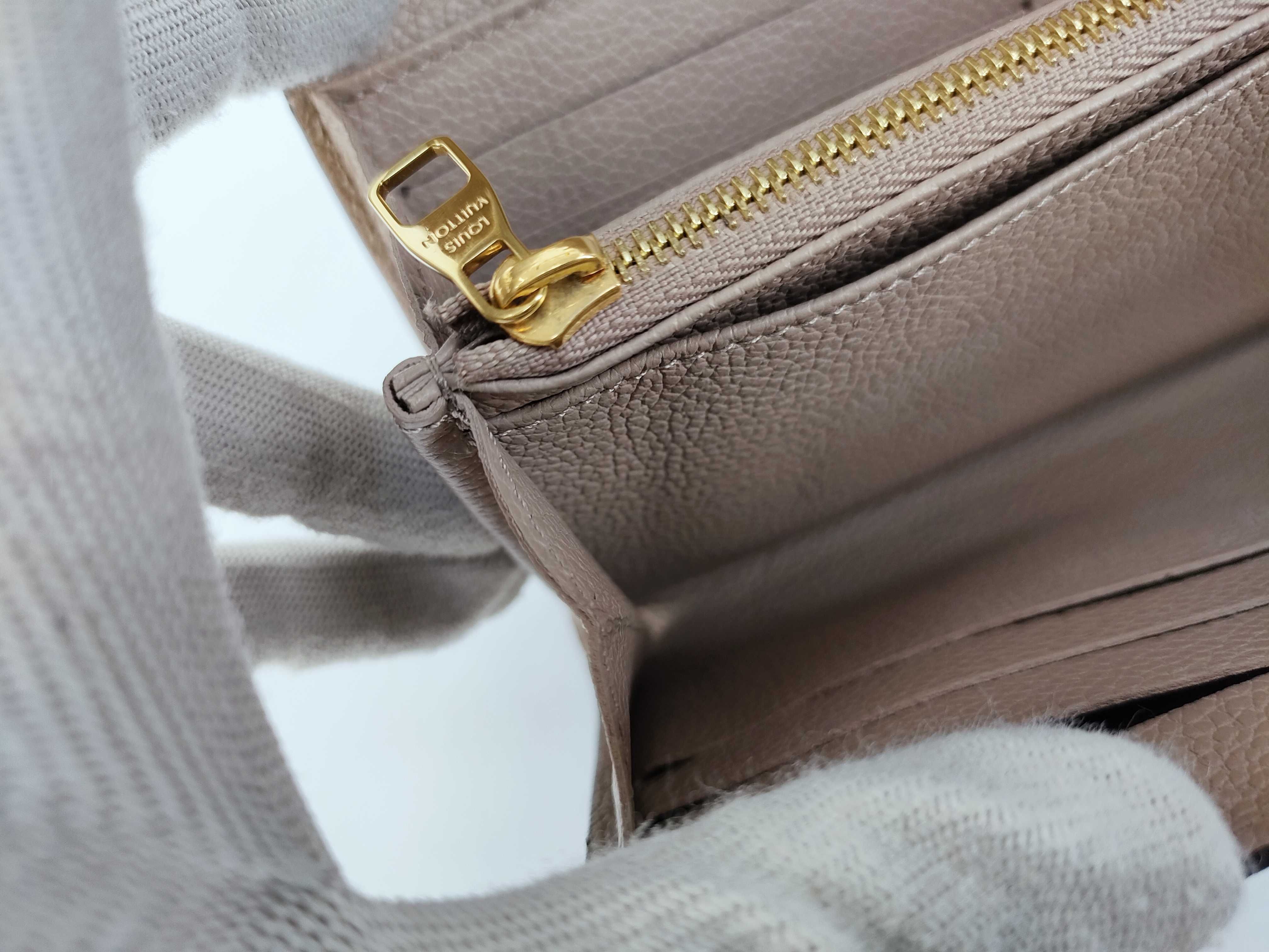 Monogram Empreinte Louis Vuitton Empreinte Portefeuille Sarah Bicolor Tourterelle M81049 RFID Wallet — view 12