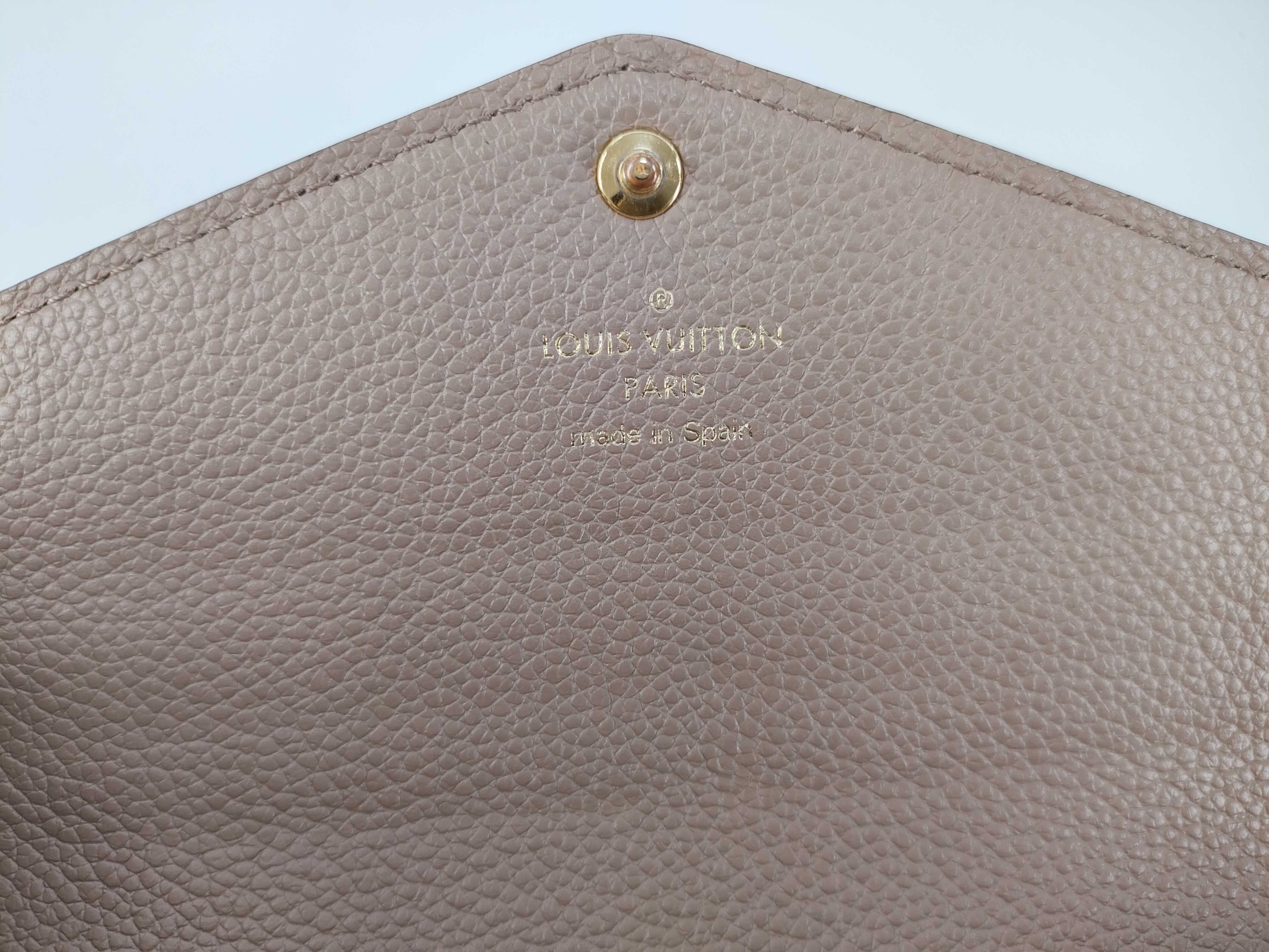 Monogram Empreinte Louis Vuitton Empreinte Portefeuille Sarah Bicolor Tourterelle M81049 RFID Wallet — view 15