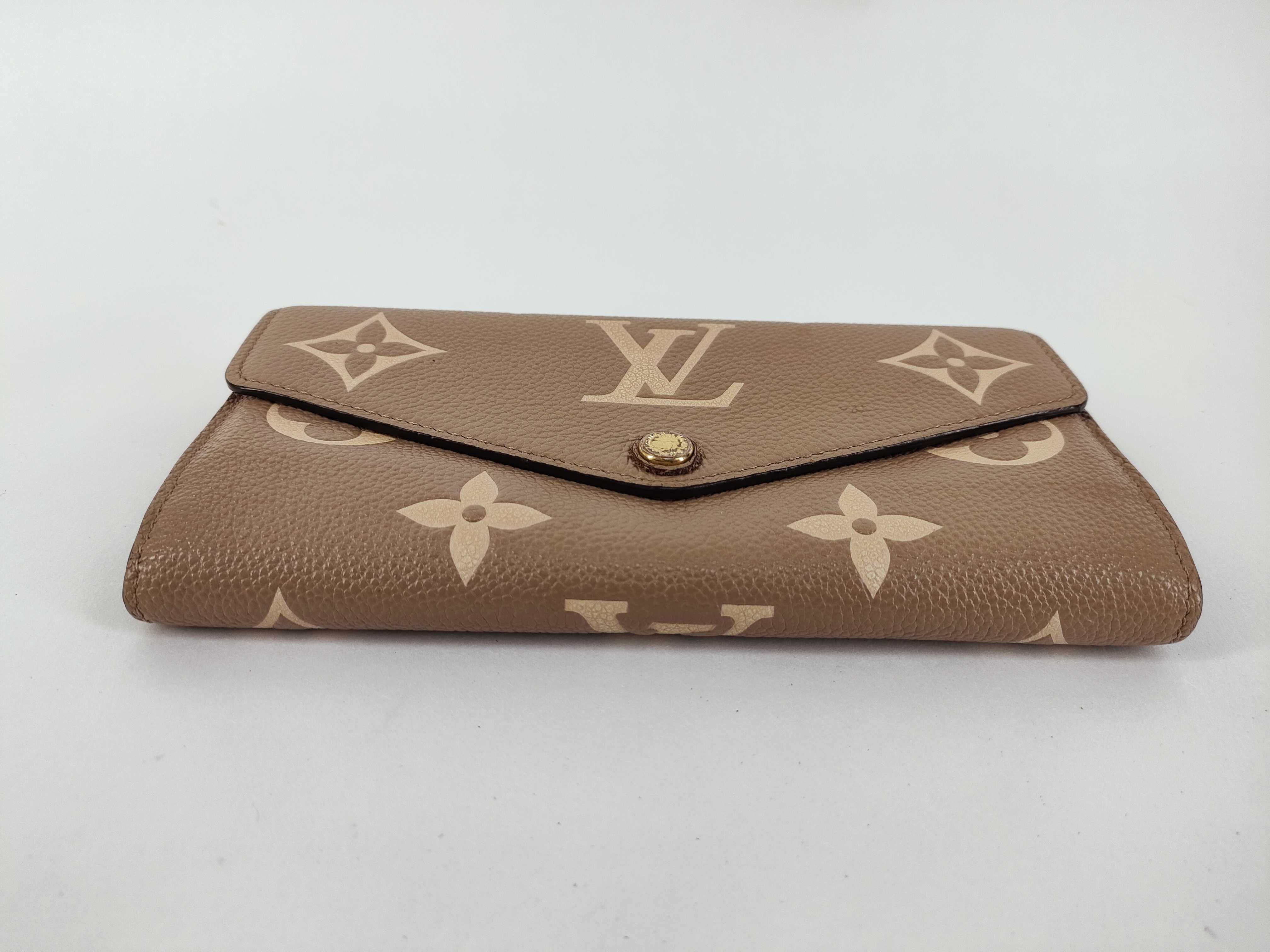 Monogram Empreinte Louis Vuitton Empreinte Portefeuille Sarah Bicolor Tourterelle M81049 RFID Wallet — view 7