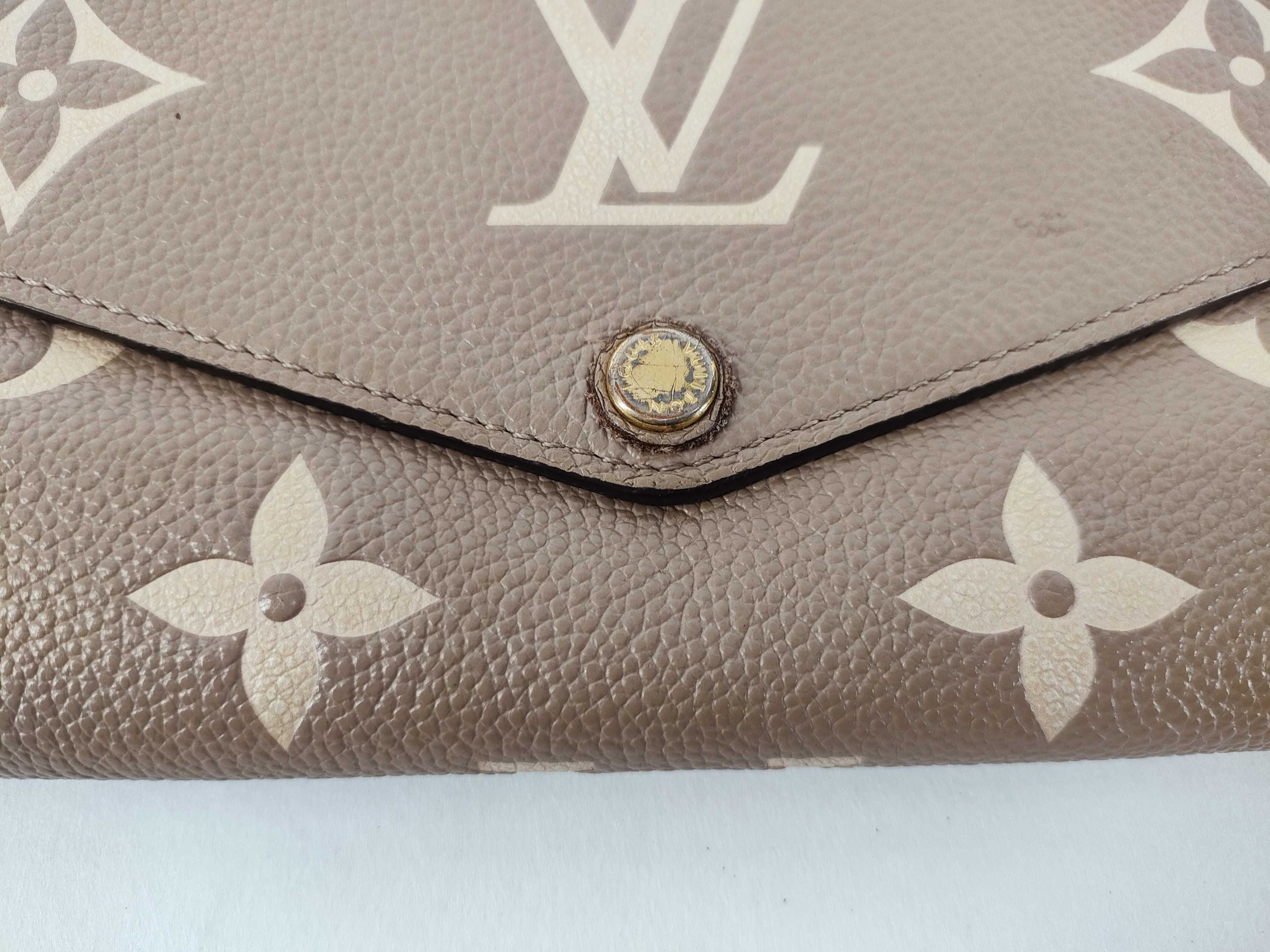 Monogram Empreinte Louis Vuitton Empreinte Portefeuille Sarah Bicolor Tourterelle M81049 RFID Wallet — view 8