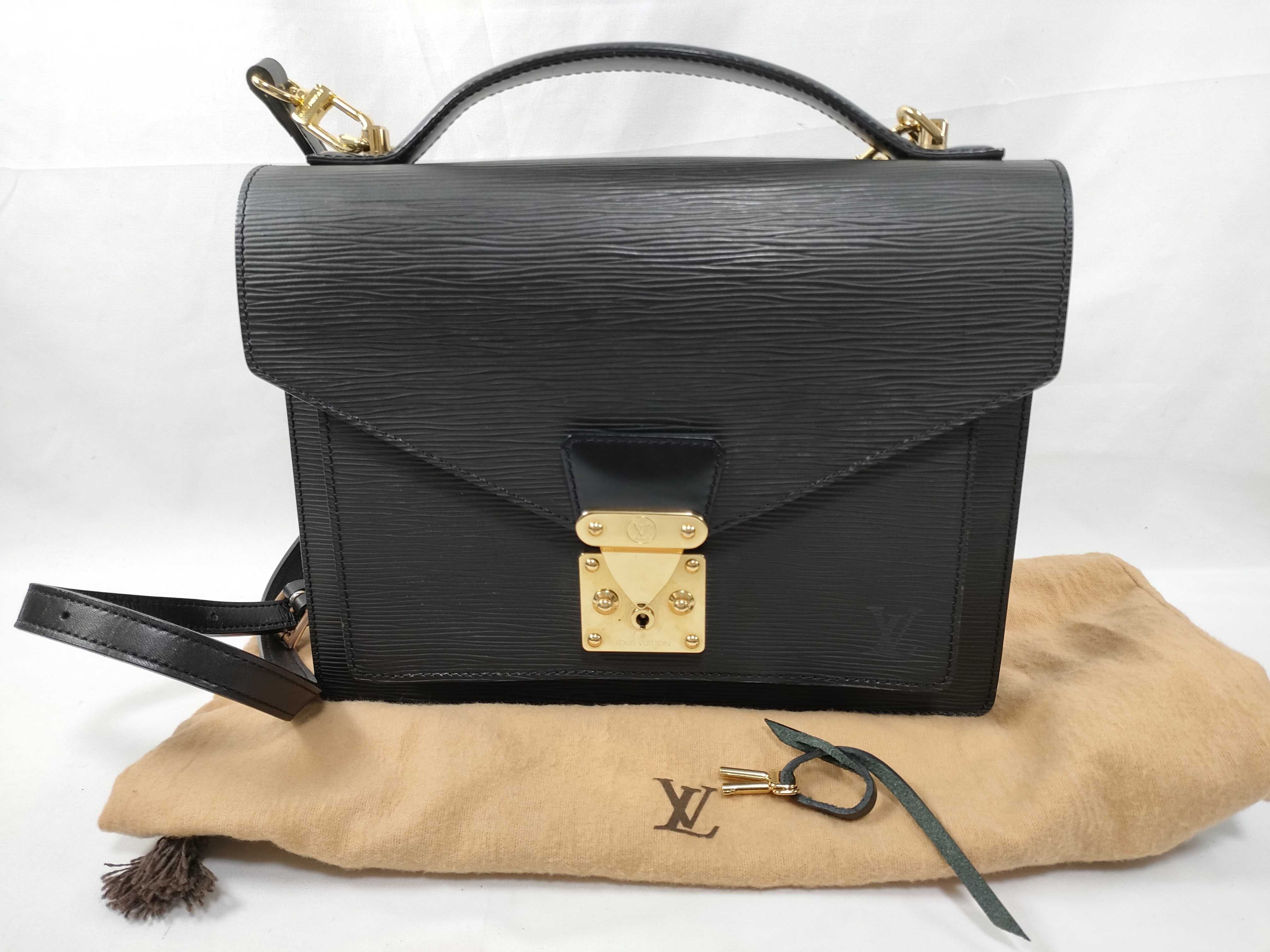 Epi Leather Handbag, Black