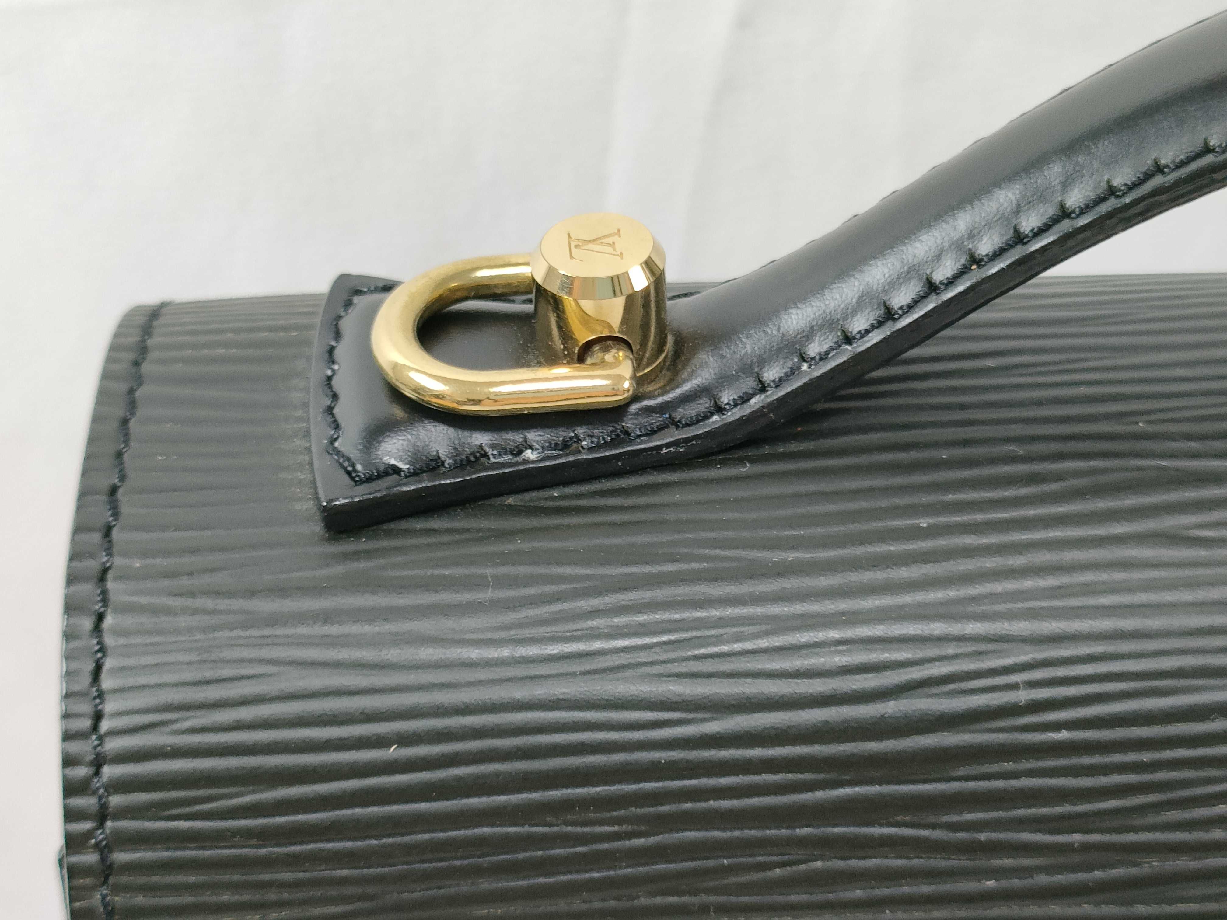 Epi Leather Handbag, Black — view 3