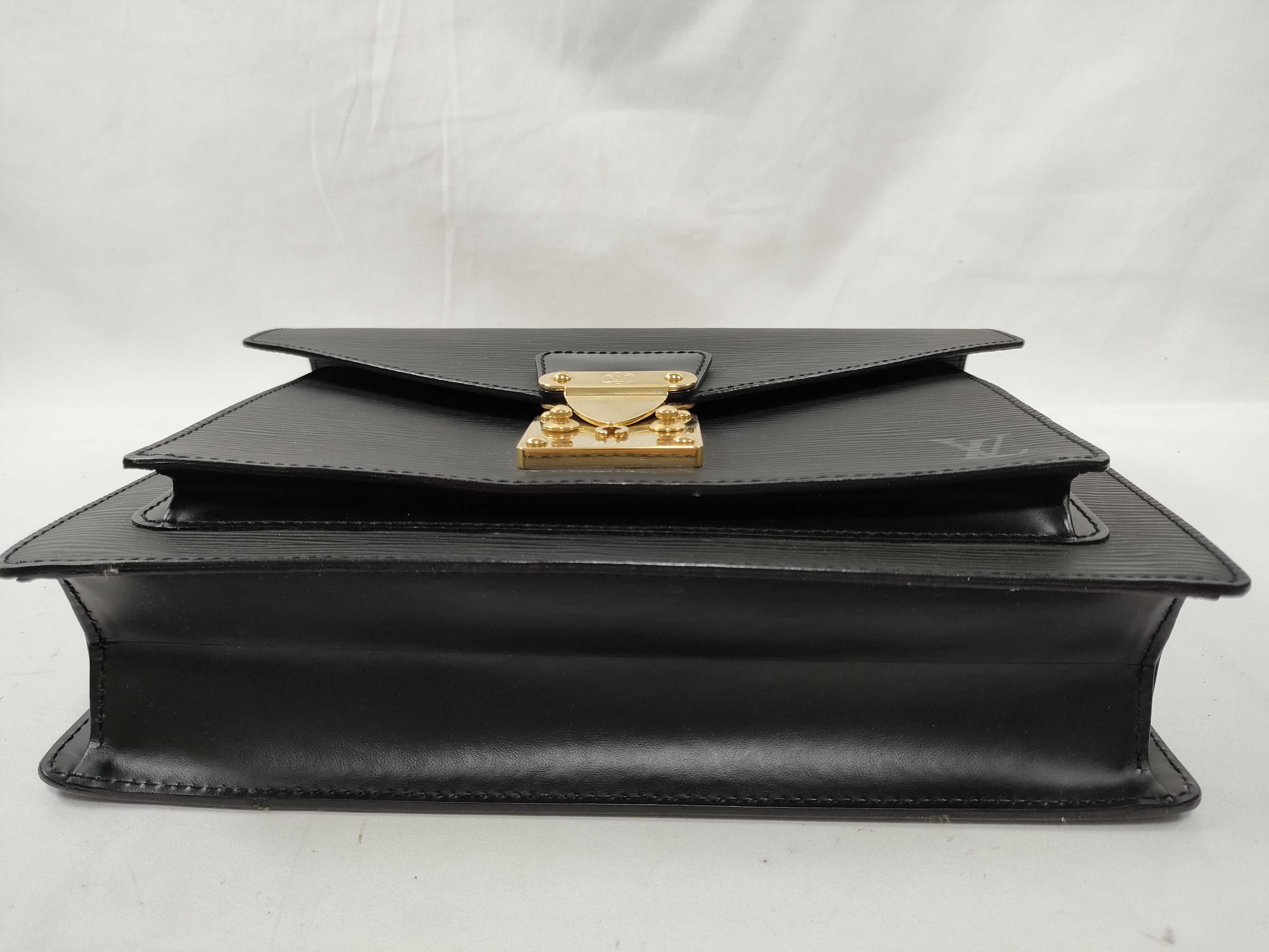 Epi Leather Handbag, Black — view 5