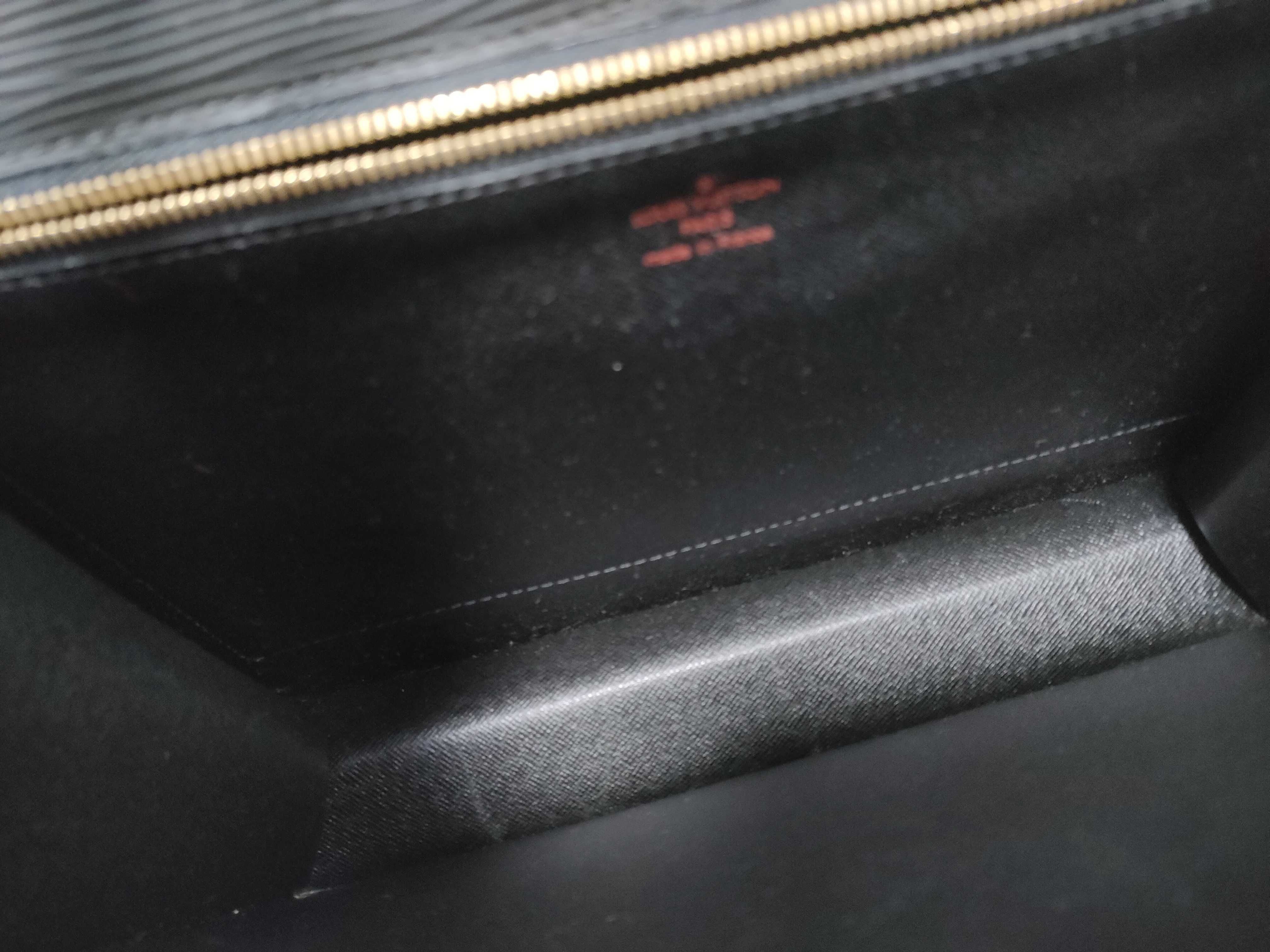Epi Leather Handbag, Black — view 9