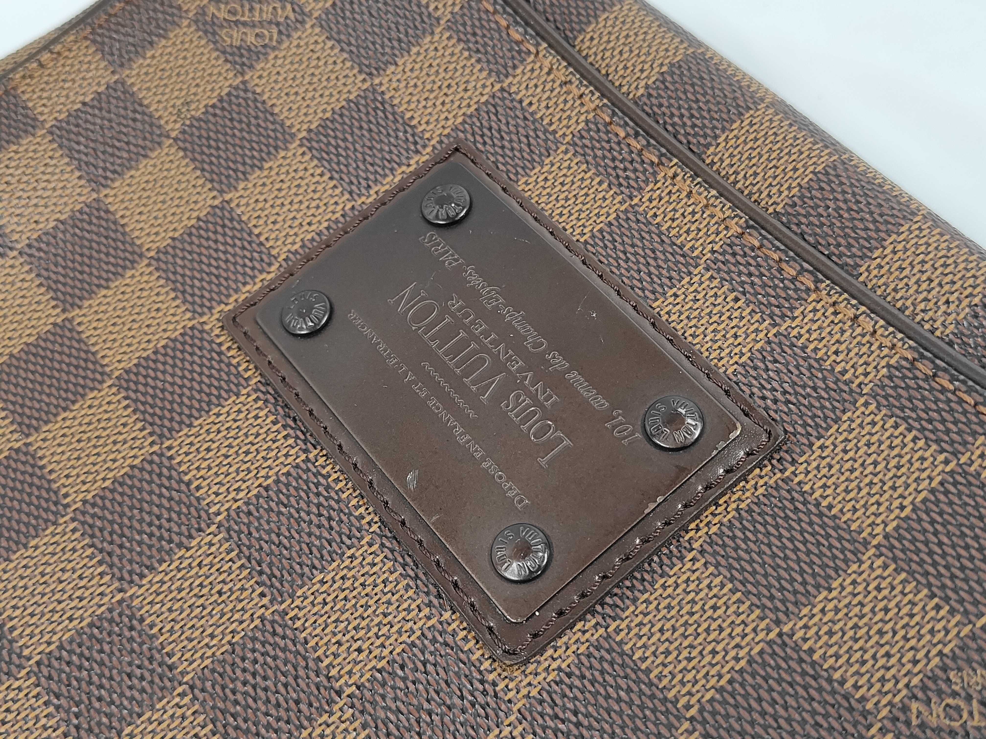 Damier Brooklyn PM N51210 SR0049 Brown Shoulder Bag — view 7