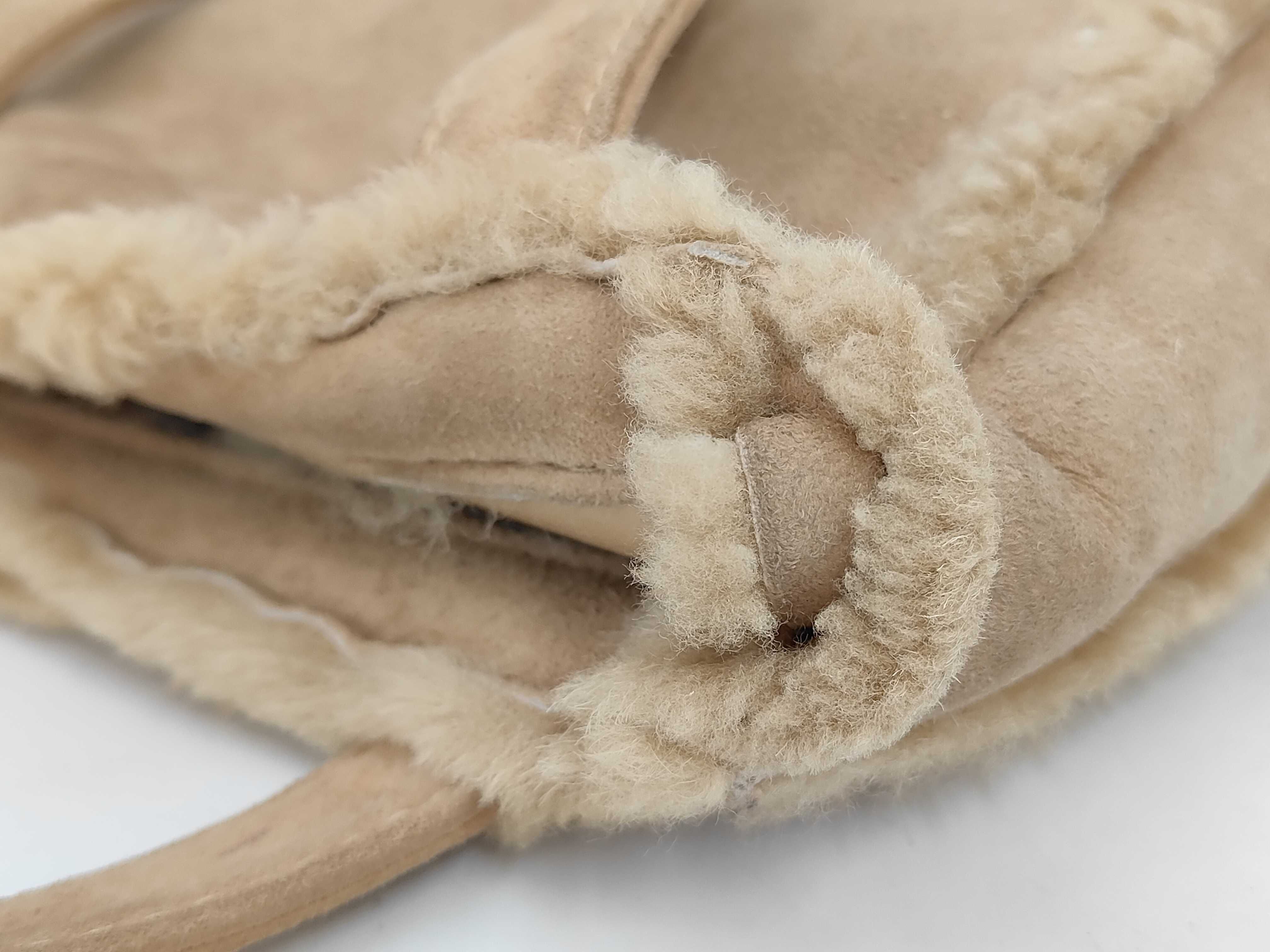 (Chanel) Shearling Beige Mini Handbag (with seal) — view 11