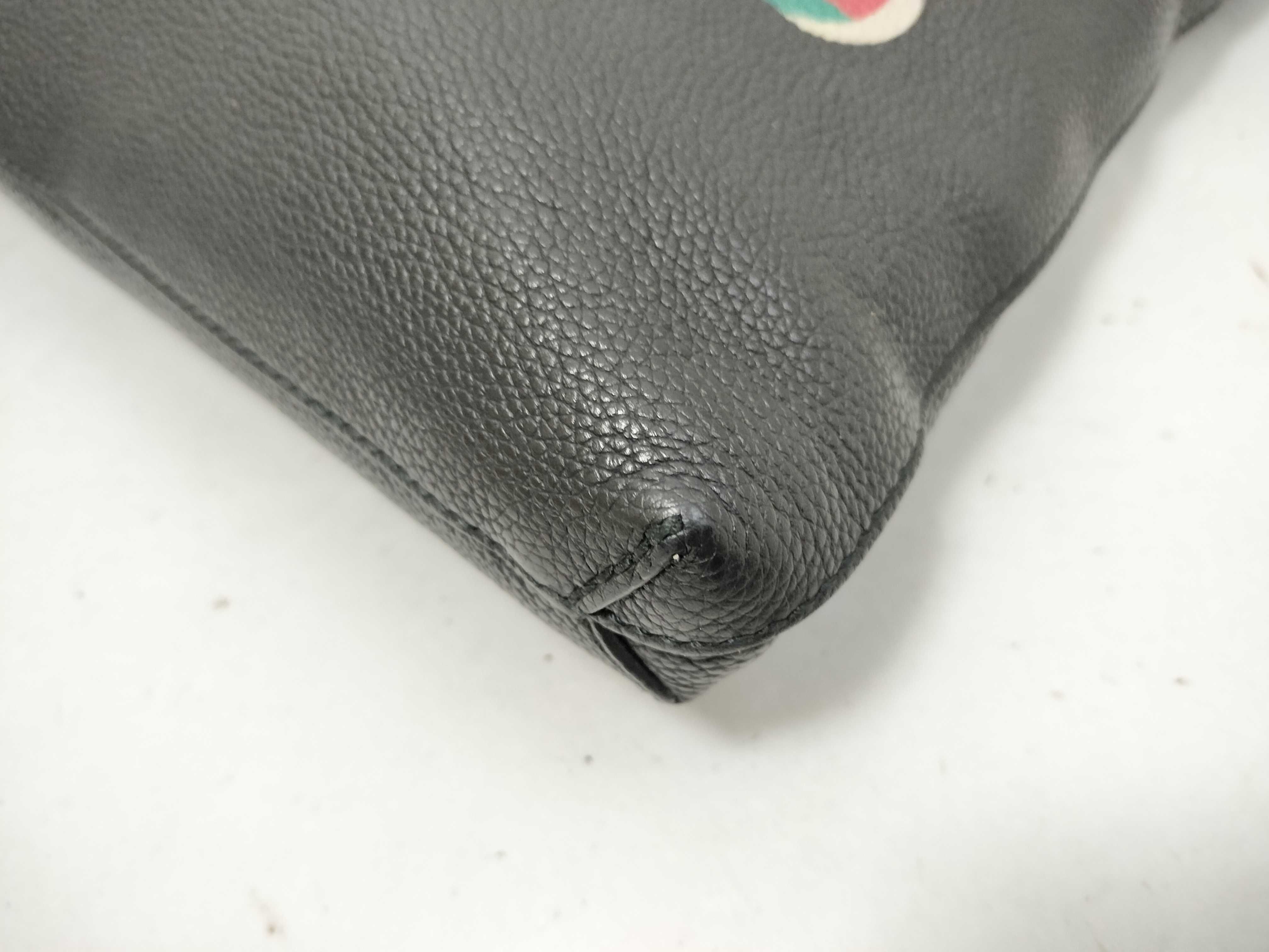 logo print clutch bag — view 7