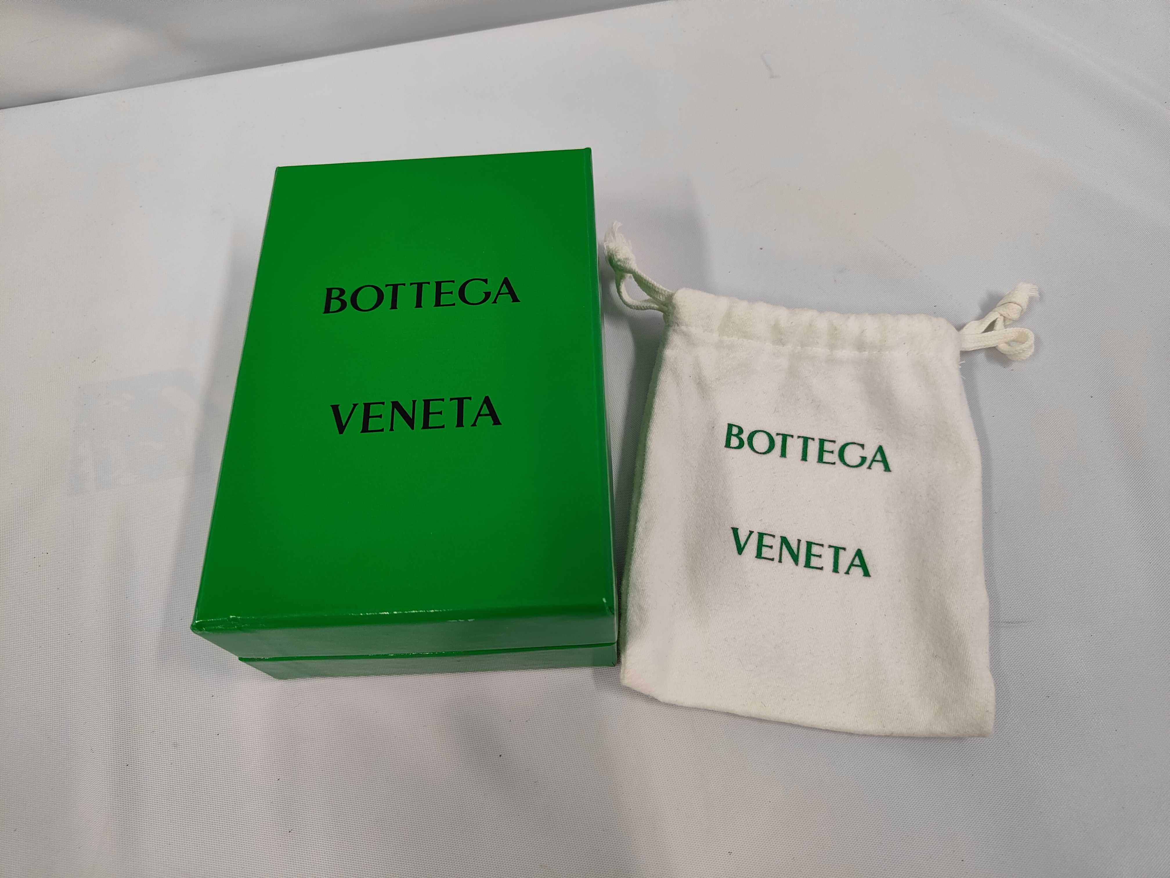 Cassette Maxi Intrecciato Leather Coin Case with Keyring — view 8