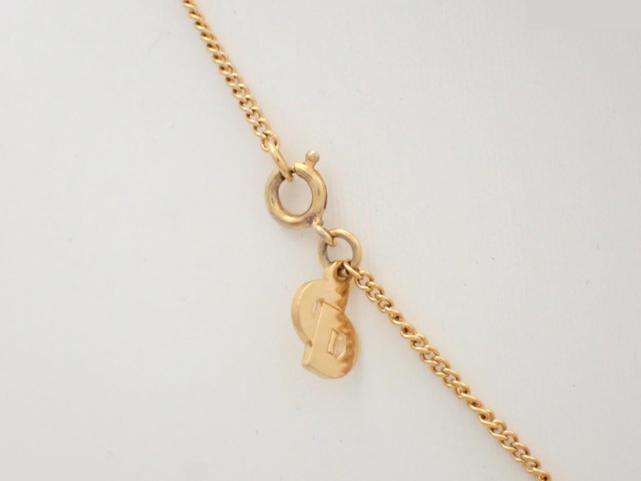 Rhinestone necklace, chain approximately 38cm — view 2