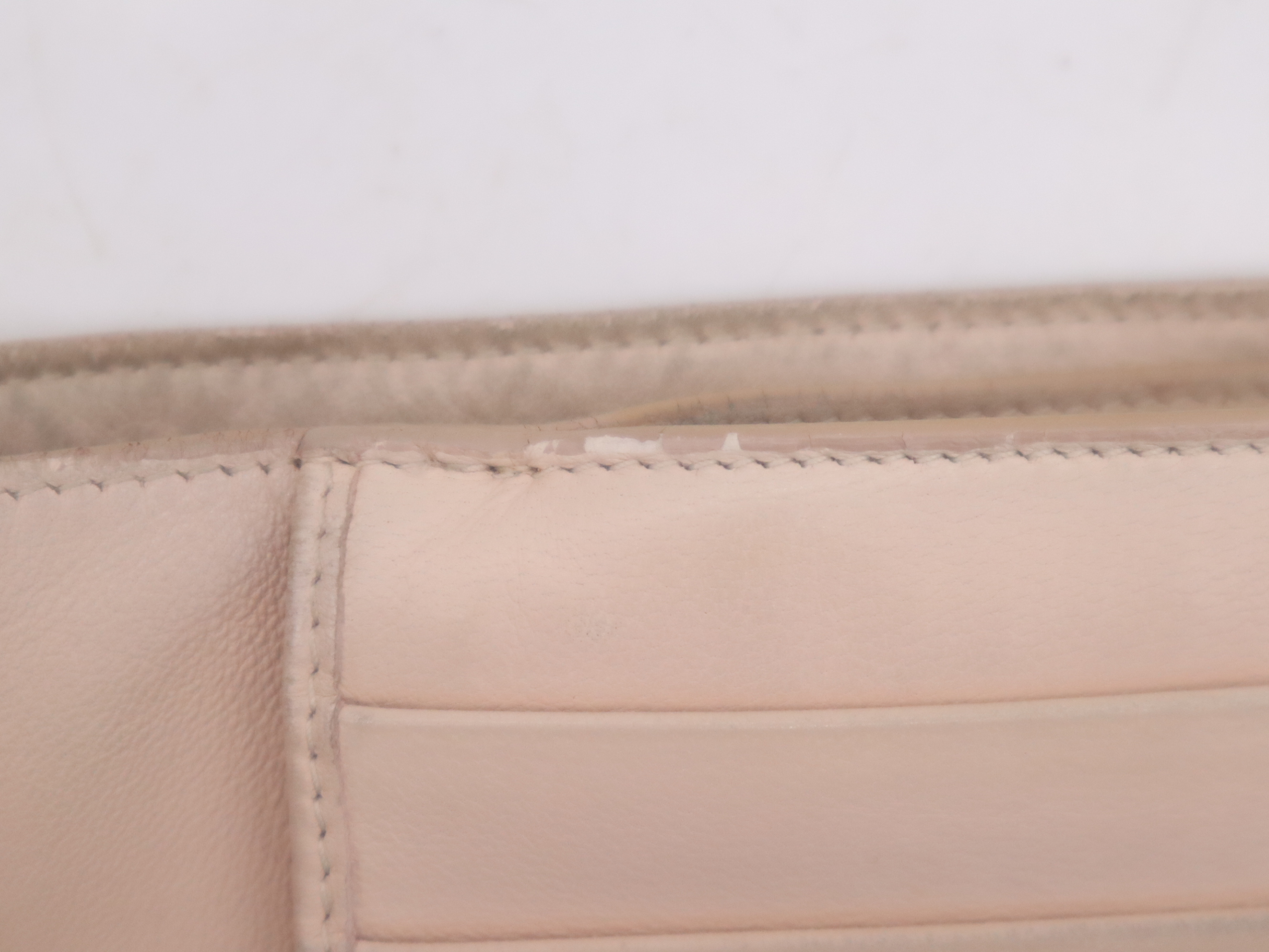 Leather Intrecciato Bi-fold Wallet, Baby Pink — view 10