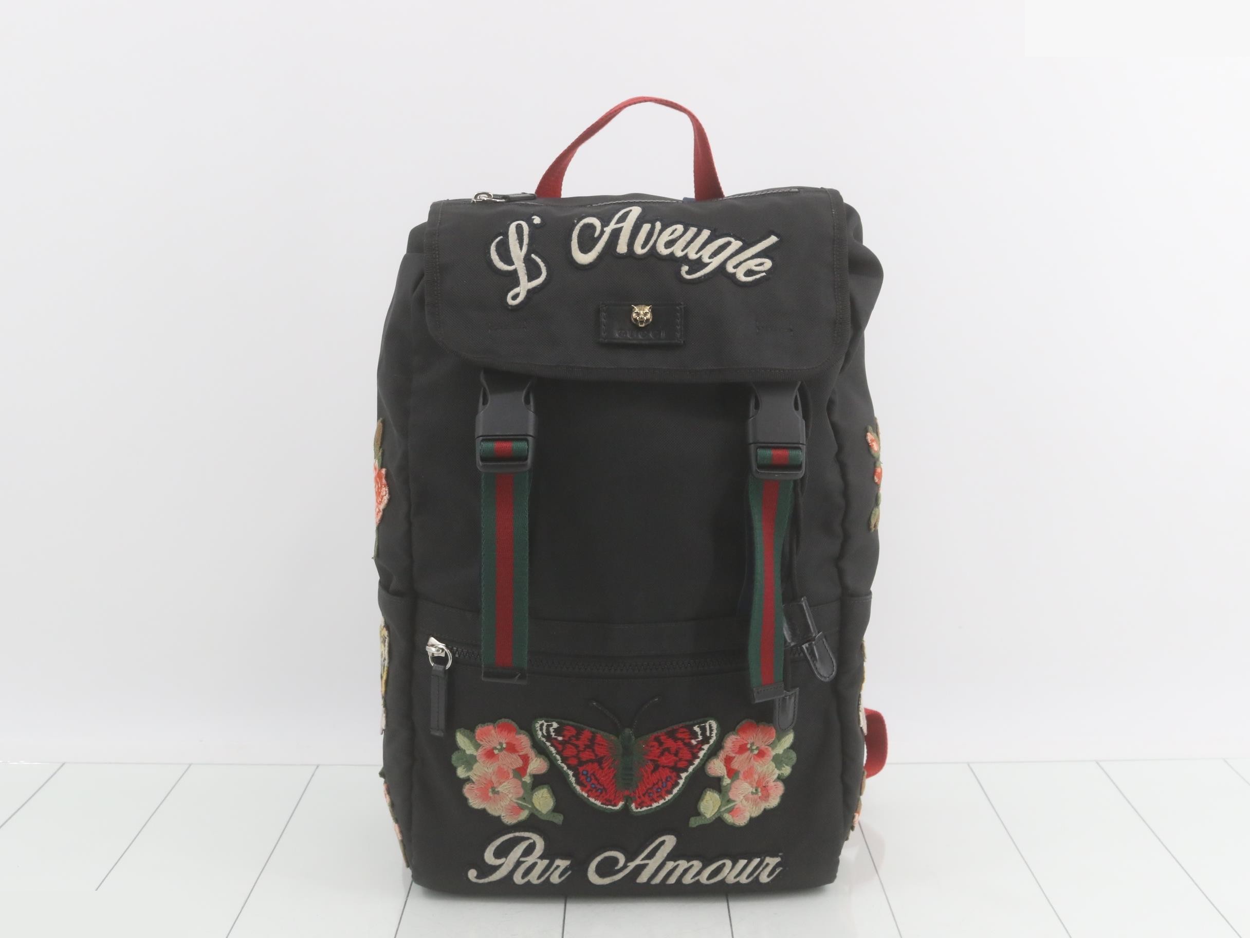Technocanvas Embroidery Tiger Head Backpack