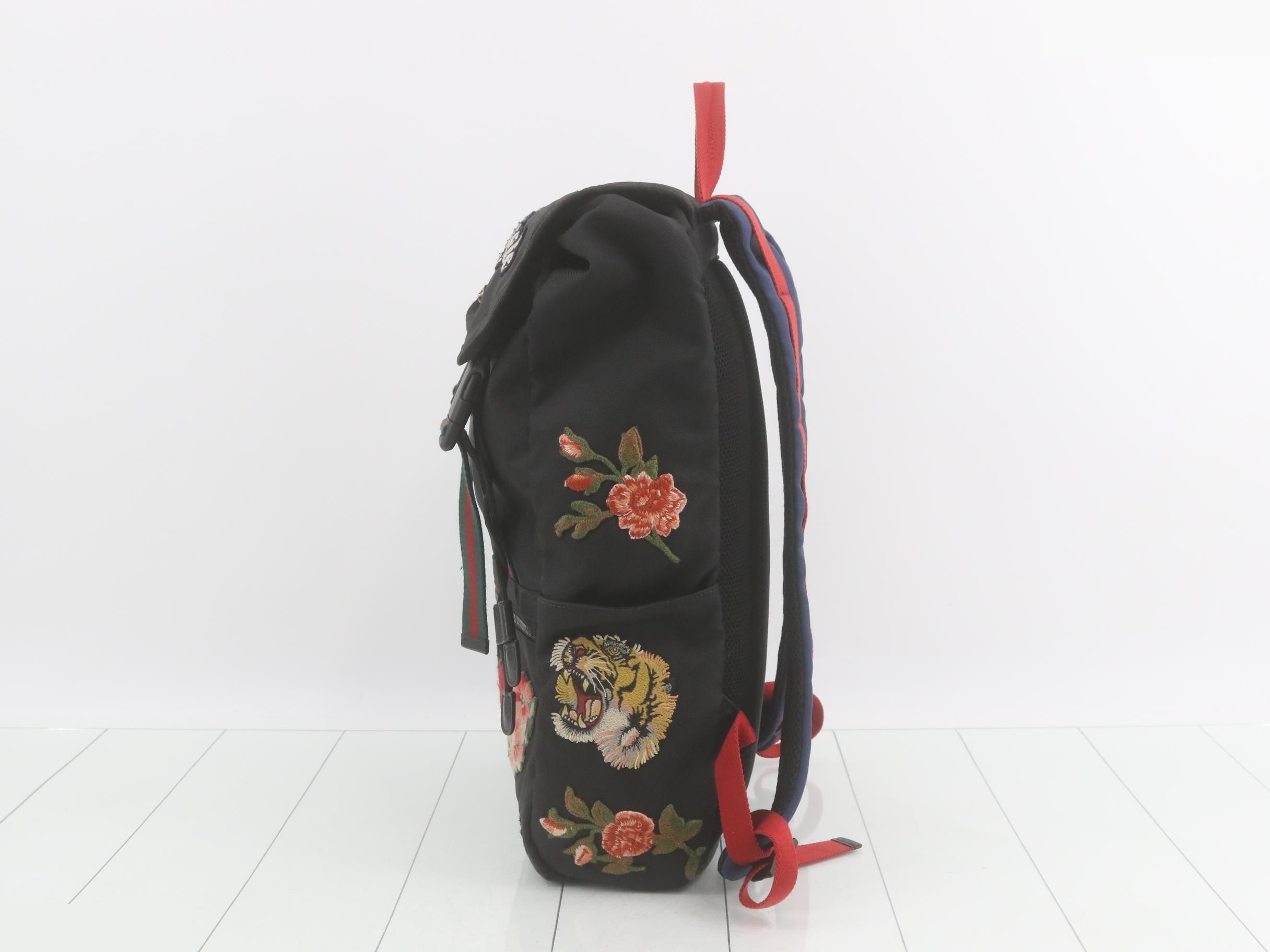 Technocanvas Embroidery Tiger Head Backpack — view 3