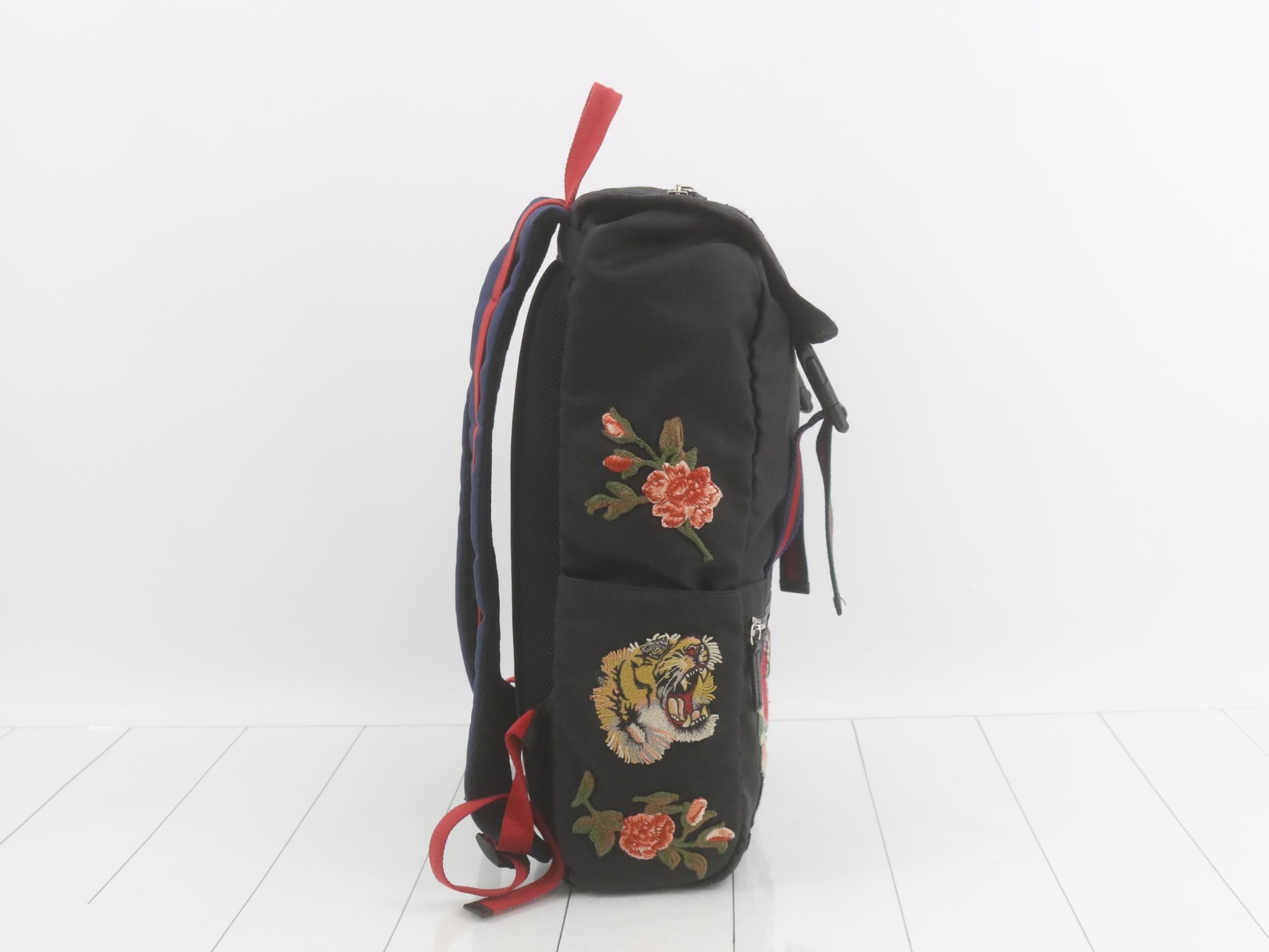 Technocanvas Embroidery Tiger Head Backpack — view 4