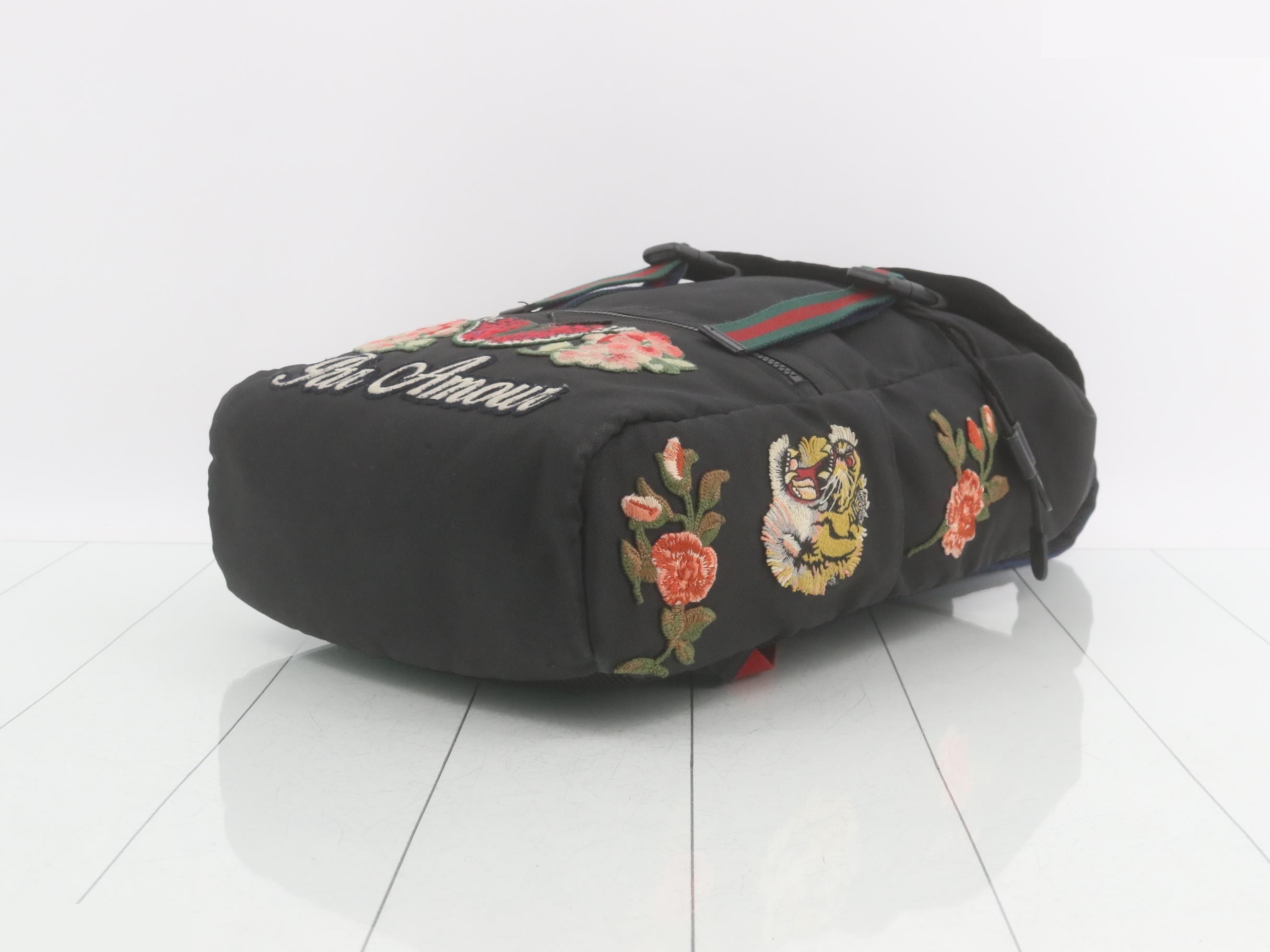 Technocanvas Embroidery Tiger Head Backpack — view 6