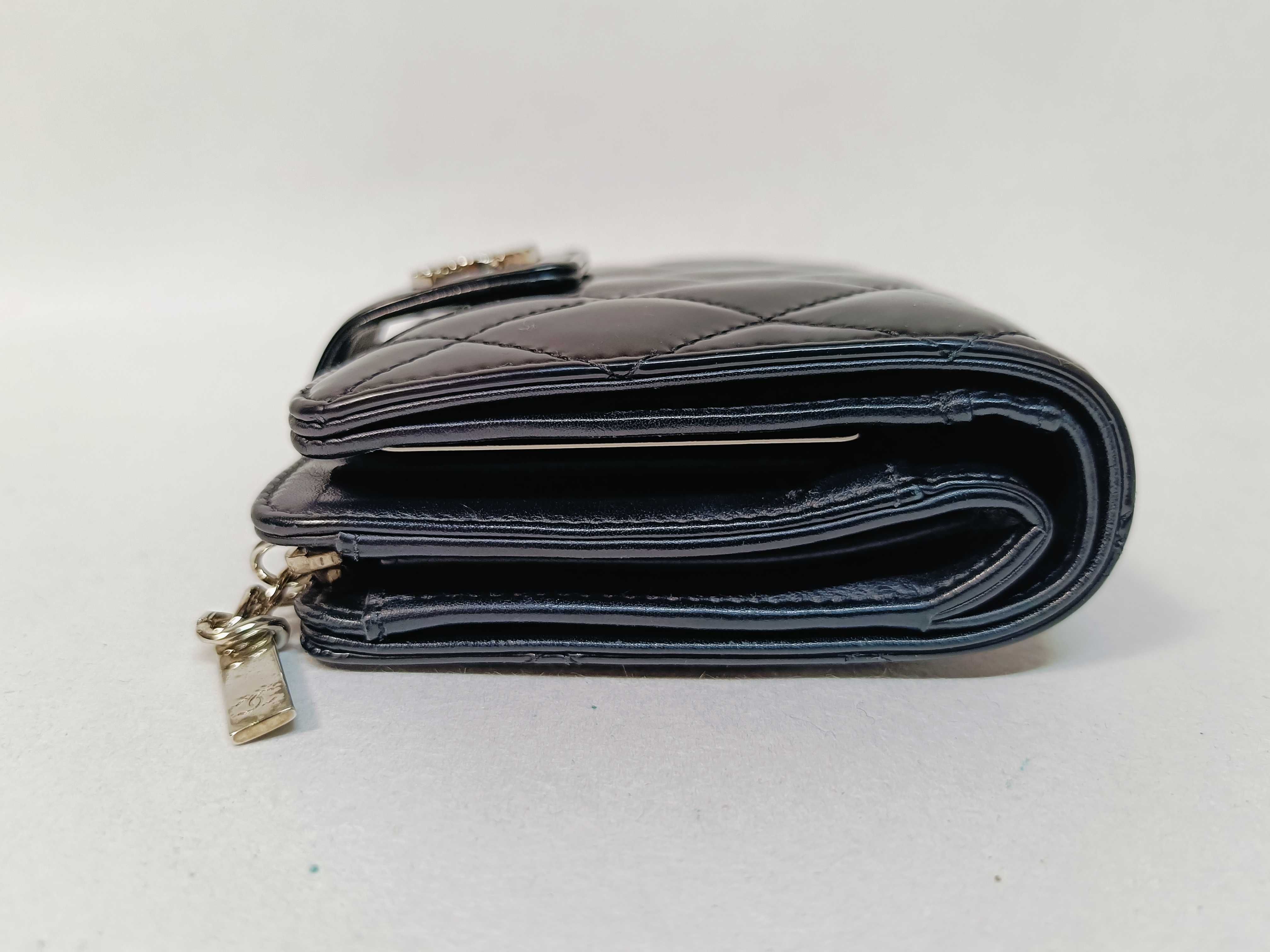 Matelassé Patent Leather Wallet — view 3