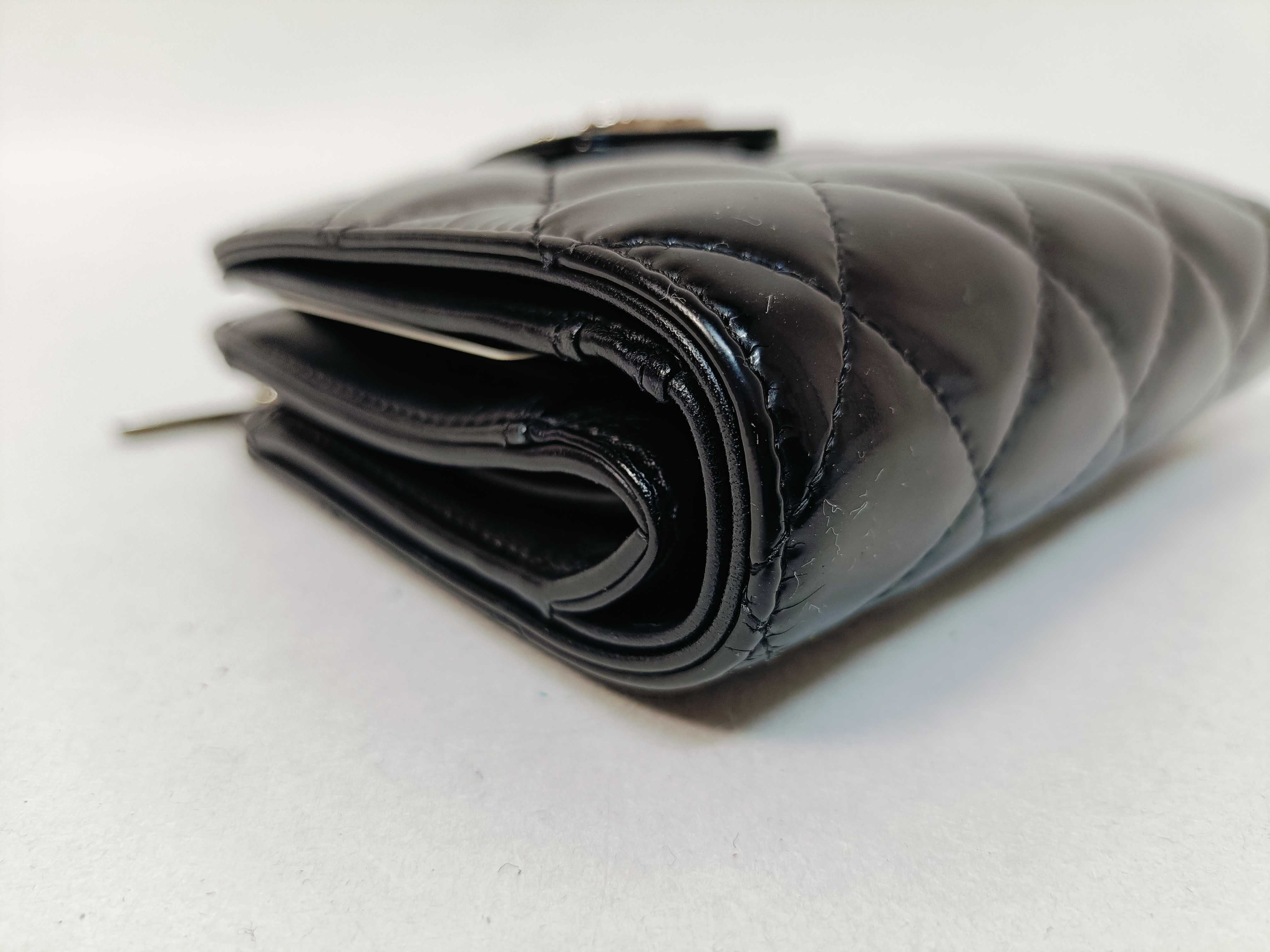 Matelassé Patent Leather Wallet — view 4