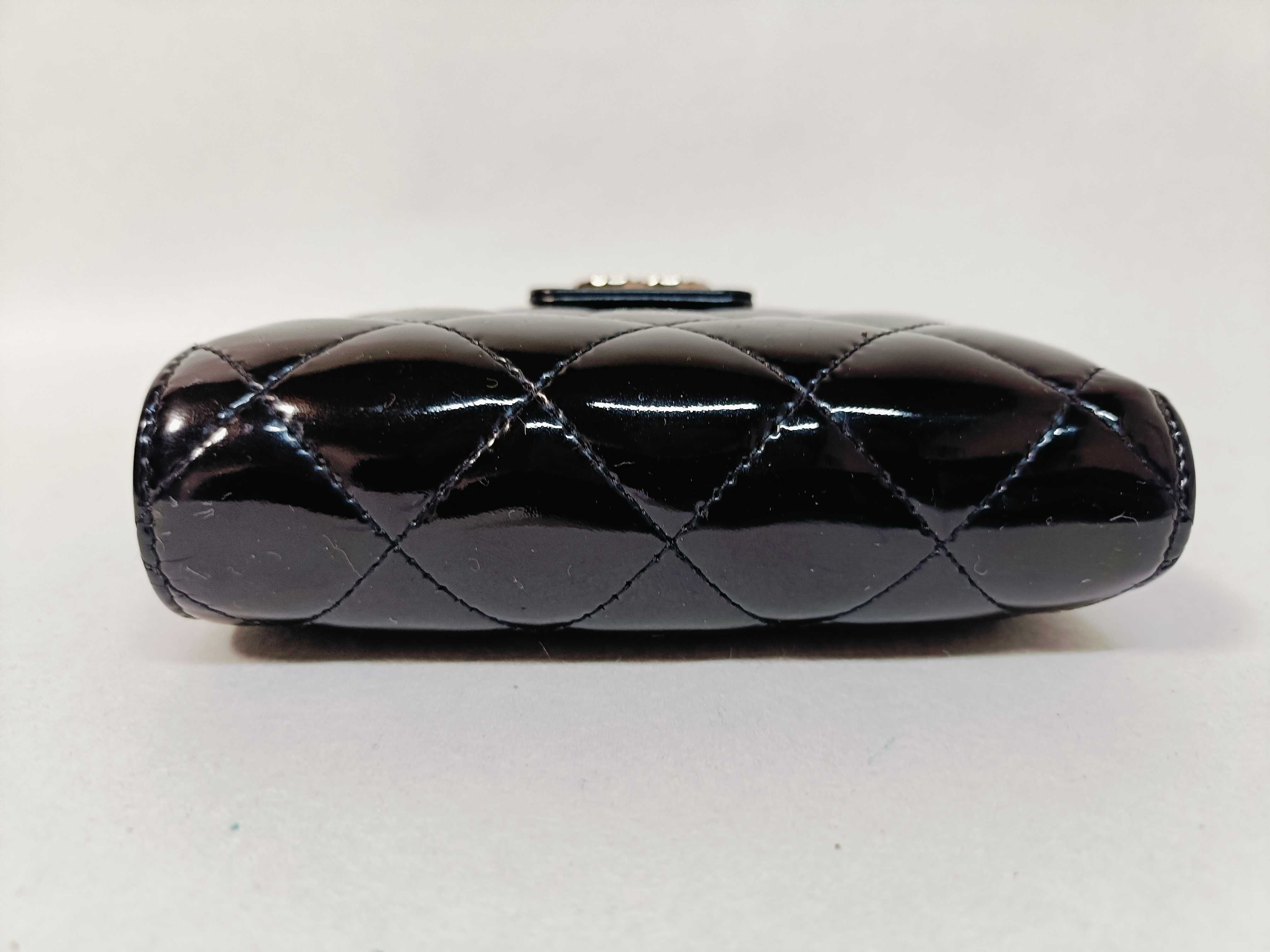 Matelassé Patent Leather Wallet — view 5