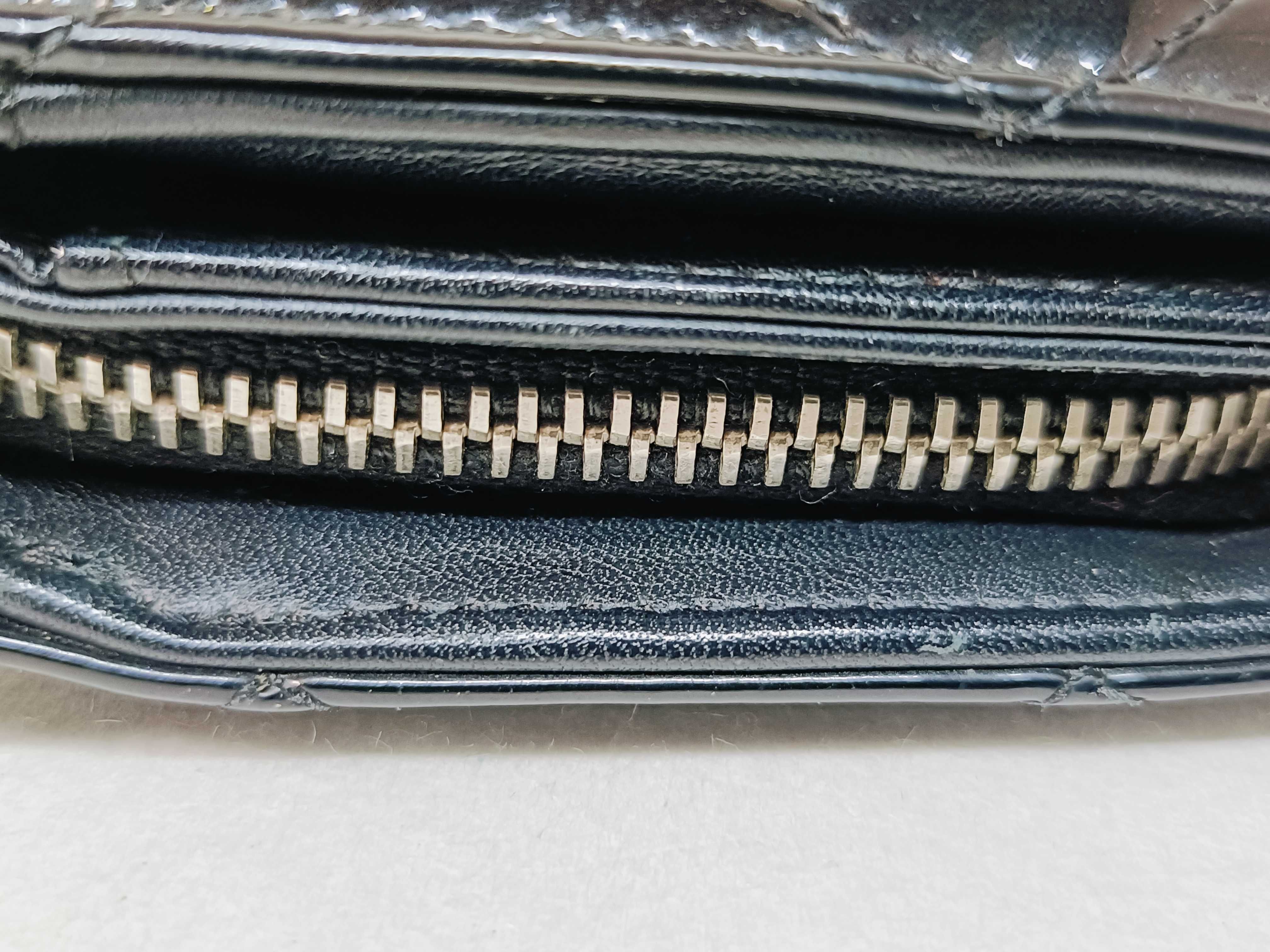 Matelassé Patent Leather Wallet — view 8