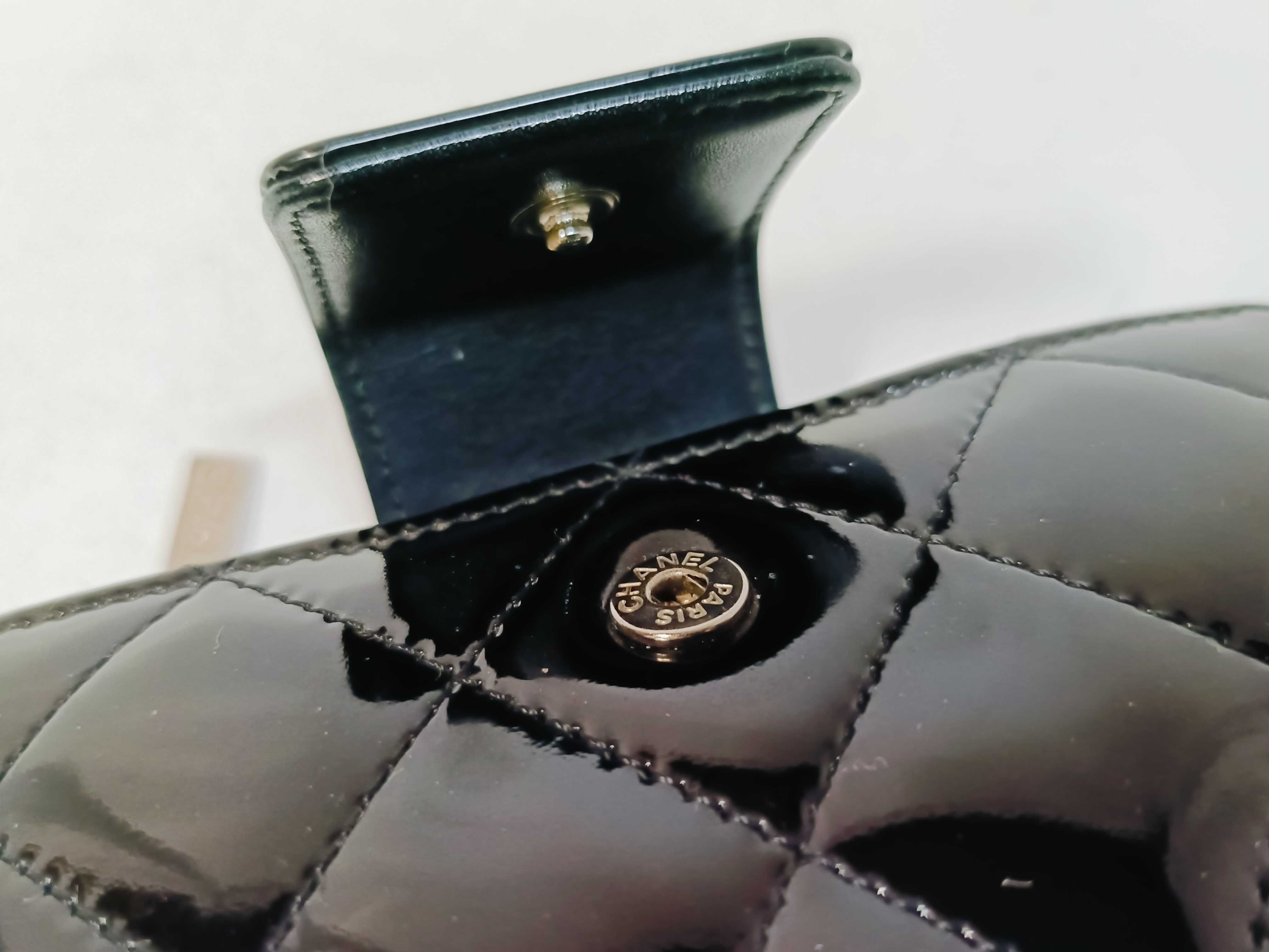 Matelassé Patent Leather Wallet — view 9