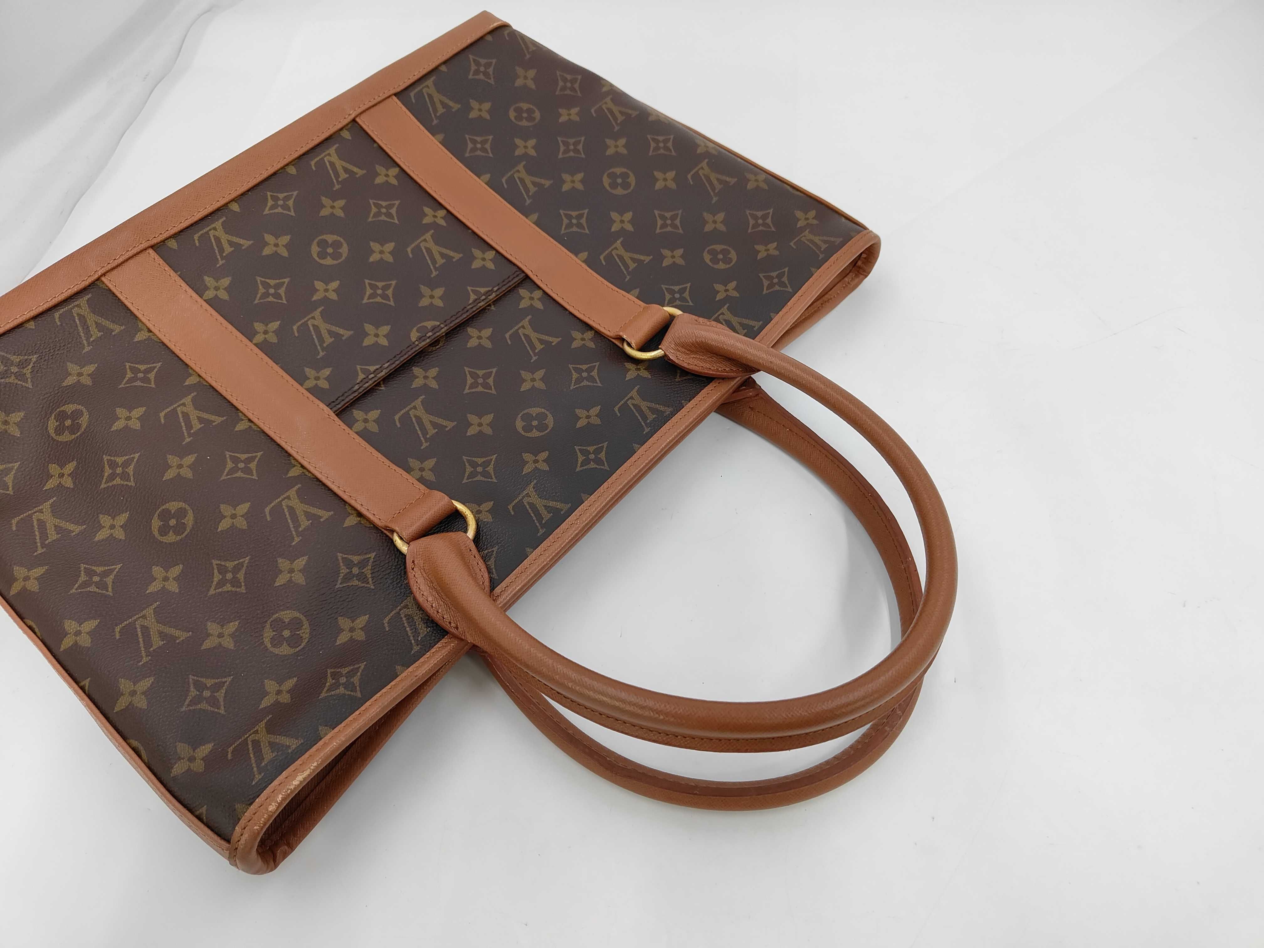 Monogram Louis Vuitton M42425 Sac Weekend PM TH0945 Tote Bag Monogram Tote Bag — view 6