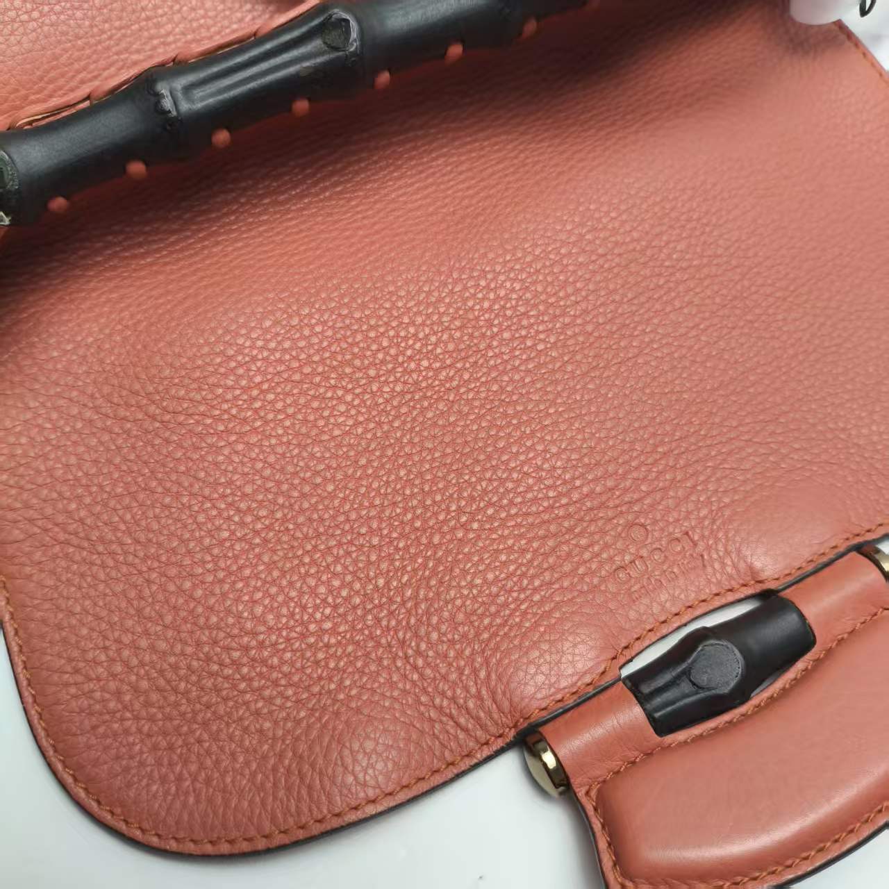 【*Shipped from: China*】GUCCI Bamboo Leather Shoulder Bag 0525040 — view 8