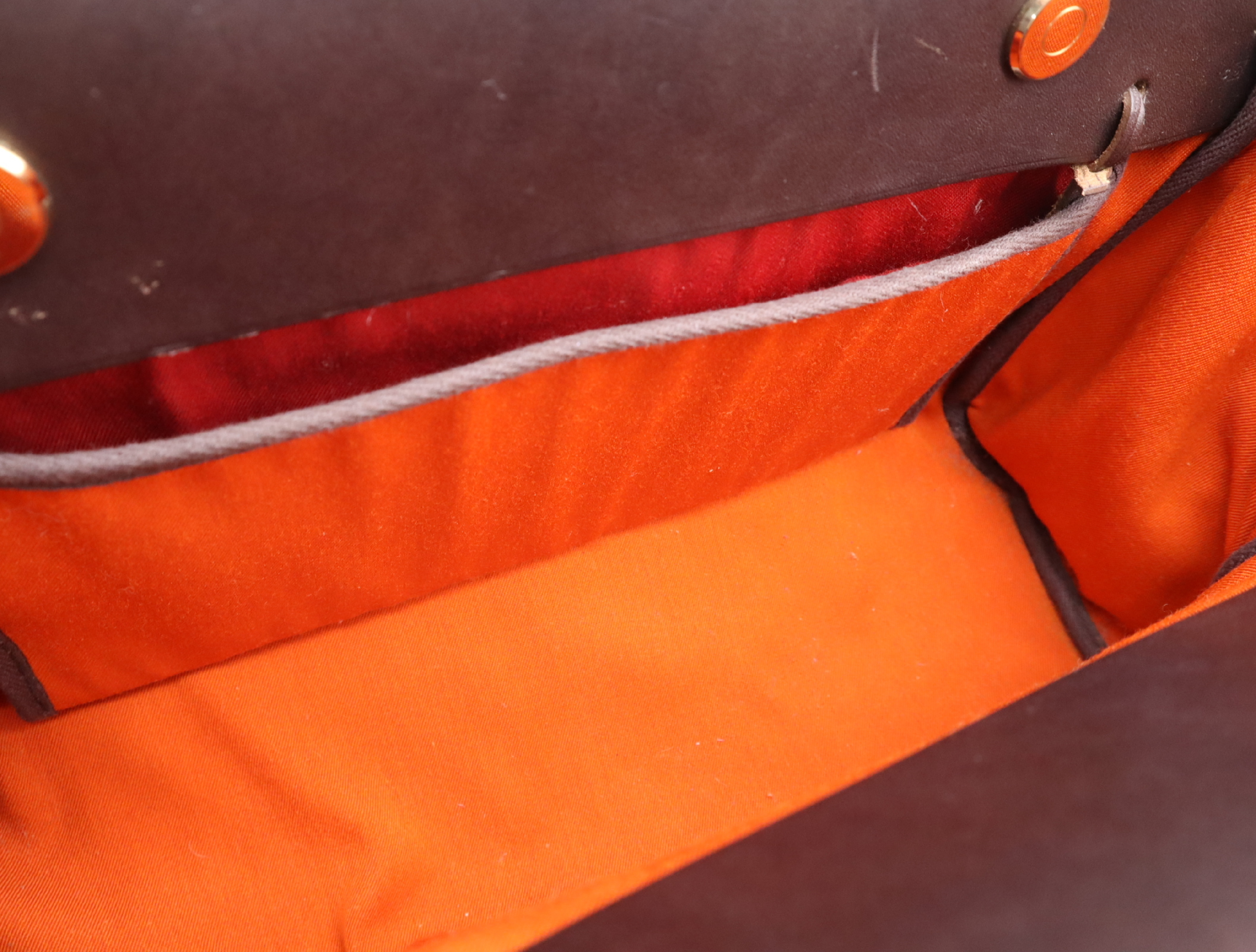 Canvas x Leather Herbag Cabas PM Tote Bag, Red, Gold Hardware, Includes Replacement Bag, Dust Bag, and Box, G Stamp, 2003 Tote Bag — view 15